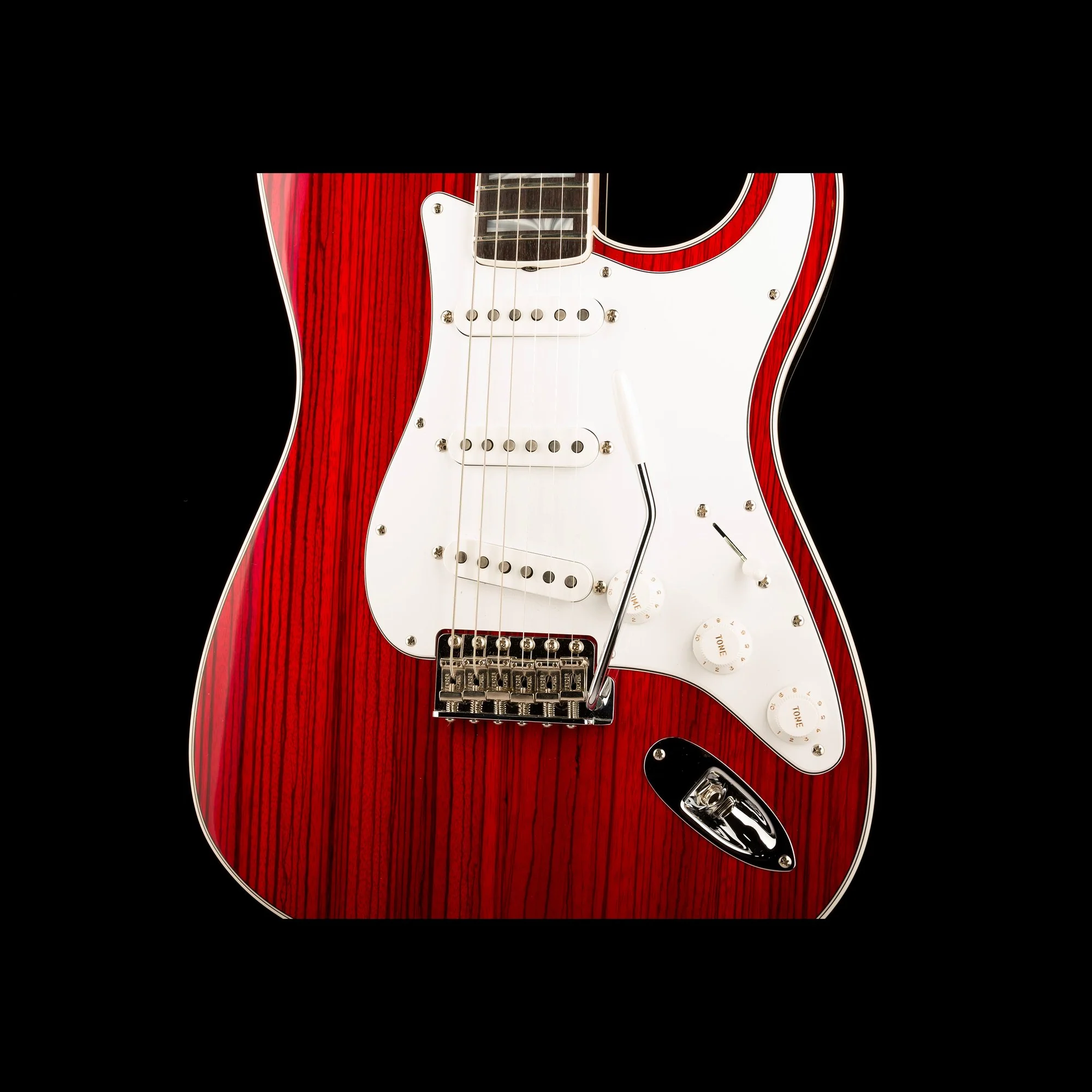 Fender Custom Shop Masterbuilt Dennis Galuszka Zebrawood 1966 Stratocaster NOS Red Stain - Image 6