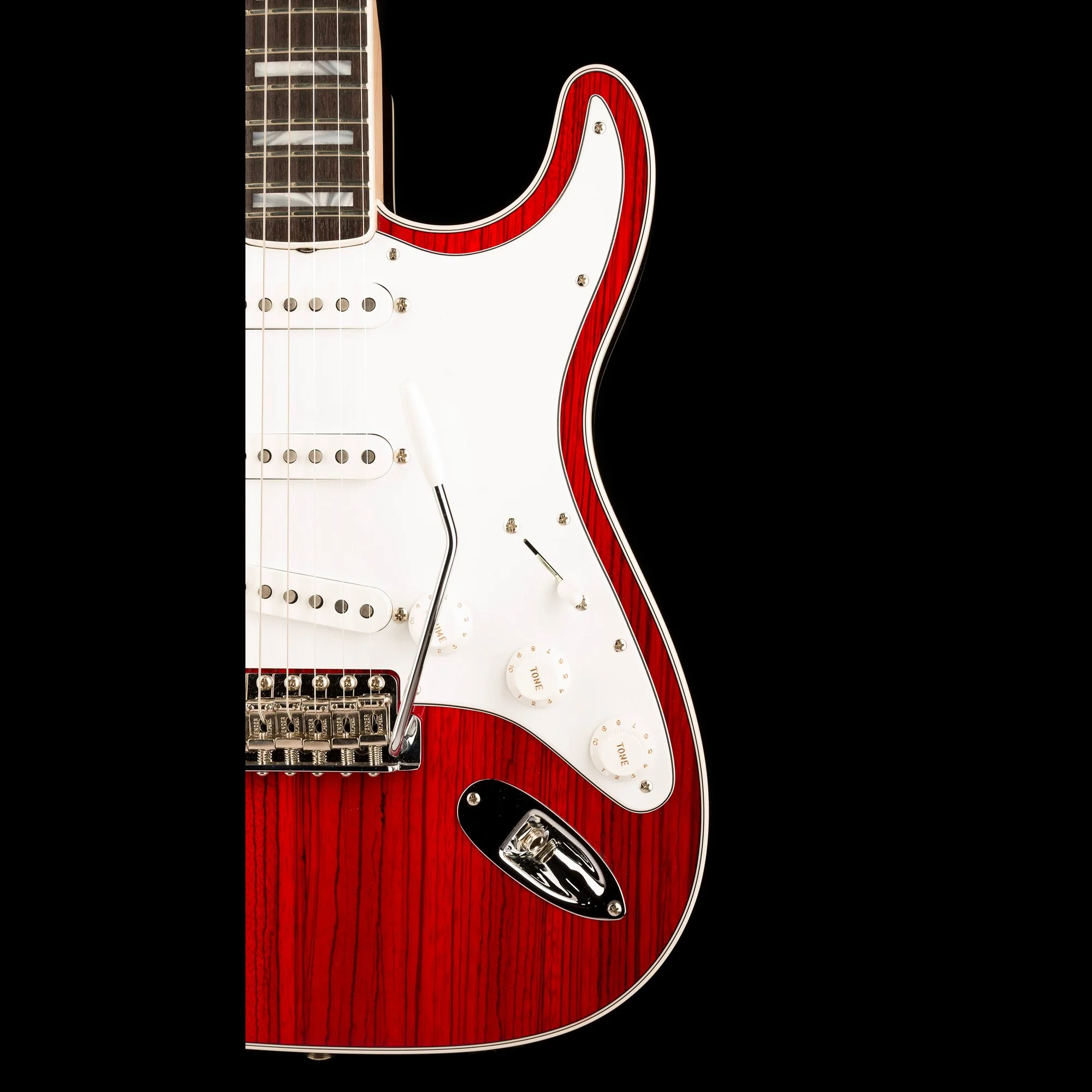 Fender Custom Shop Masterbuilt Dennis Galuszka Zebrawood 1966 Stratocaster NOS Red Stain - Image 9