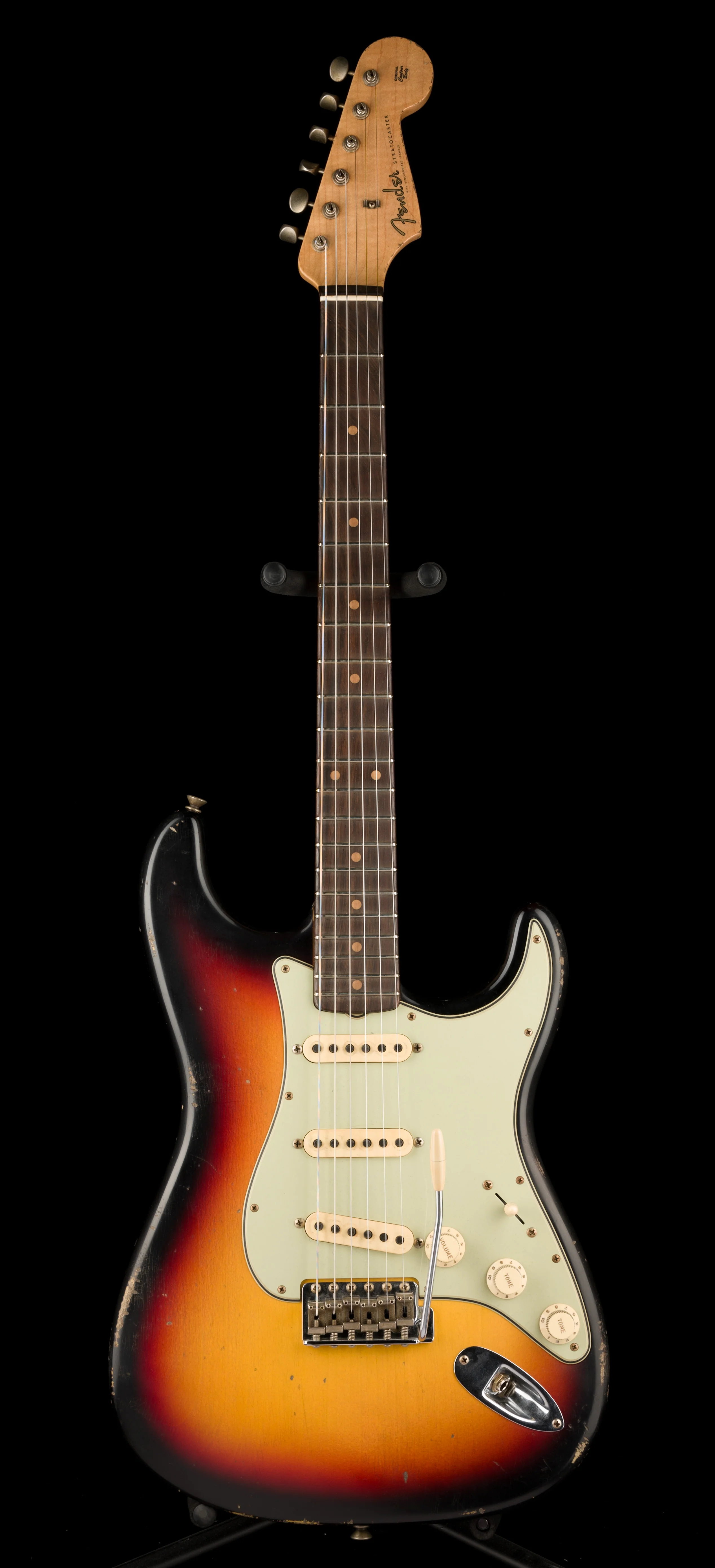 Fender Custom Shop Masterbuilt Jason Smith 1959 Stratocaster Journeyman Relic Brazilian Rosewood 3-Tone Sunburst - Image 2