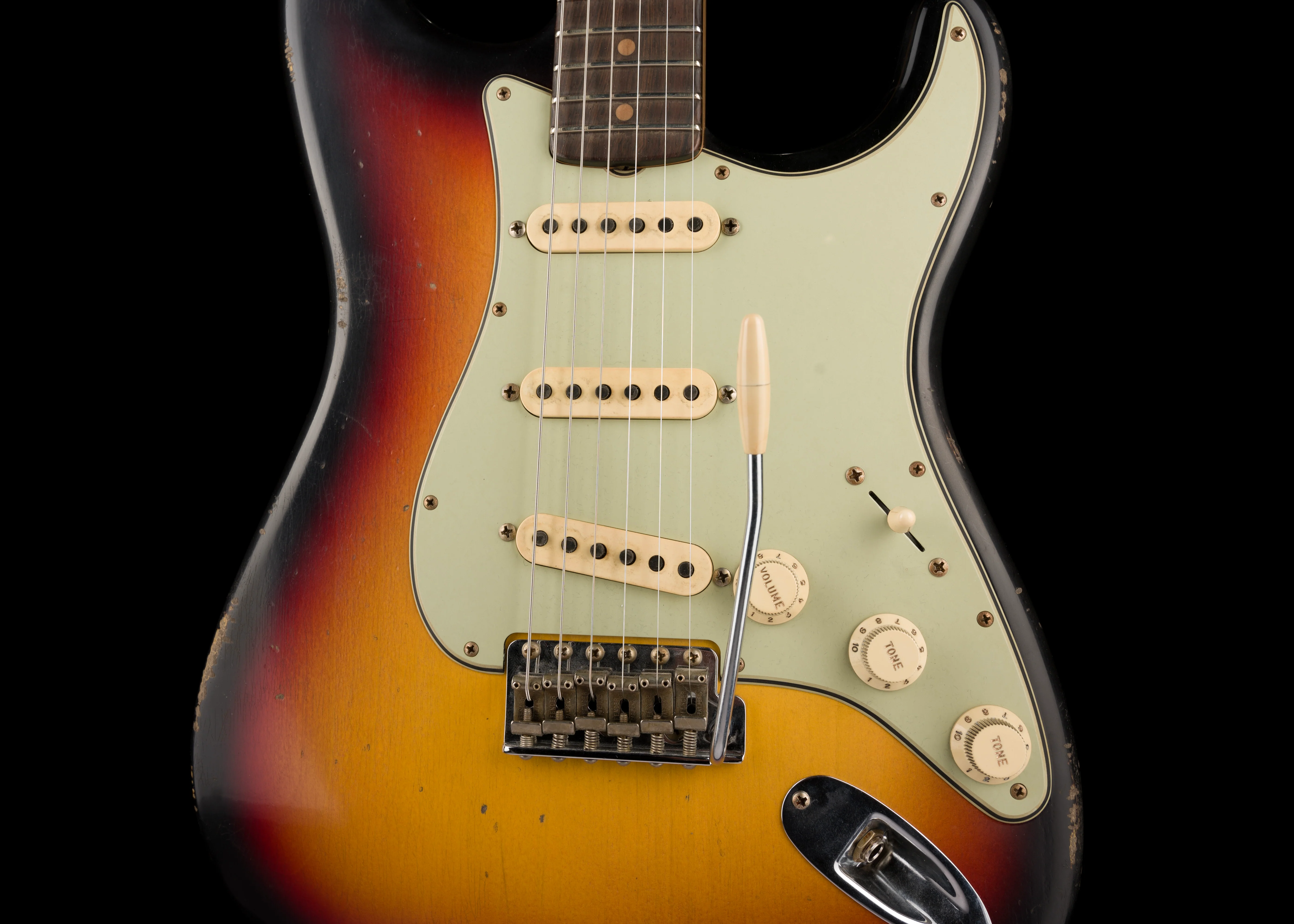 Fender Custom Shop Masterbuilt Jason Smith 1959 Stratocaster Journeyman Relic Brazilian Rosewood 3-Tone Sunburst - Image 6