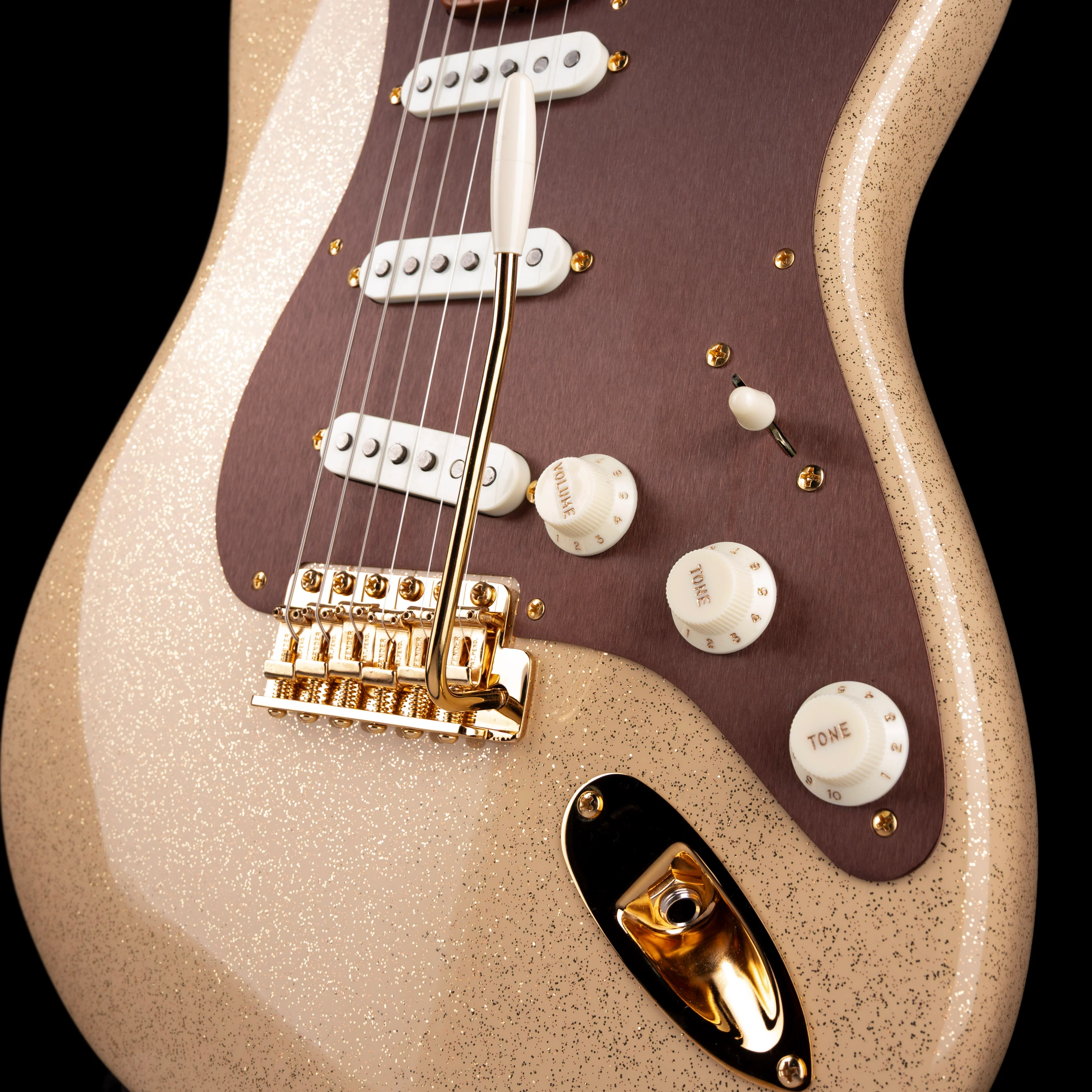 Fender Custom Shop Masterbuilt Jason Smith 1959 Stratocaster NOS Mojave Sand Sparkle With Case - Image 6