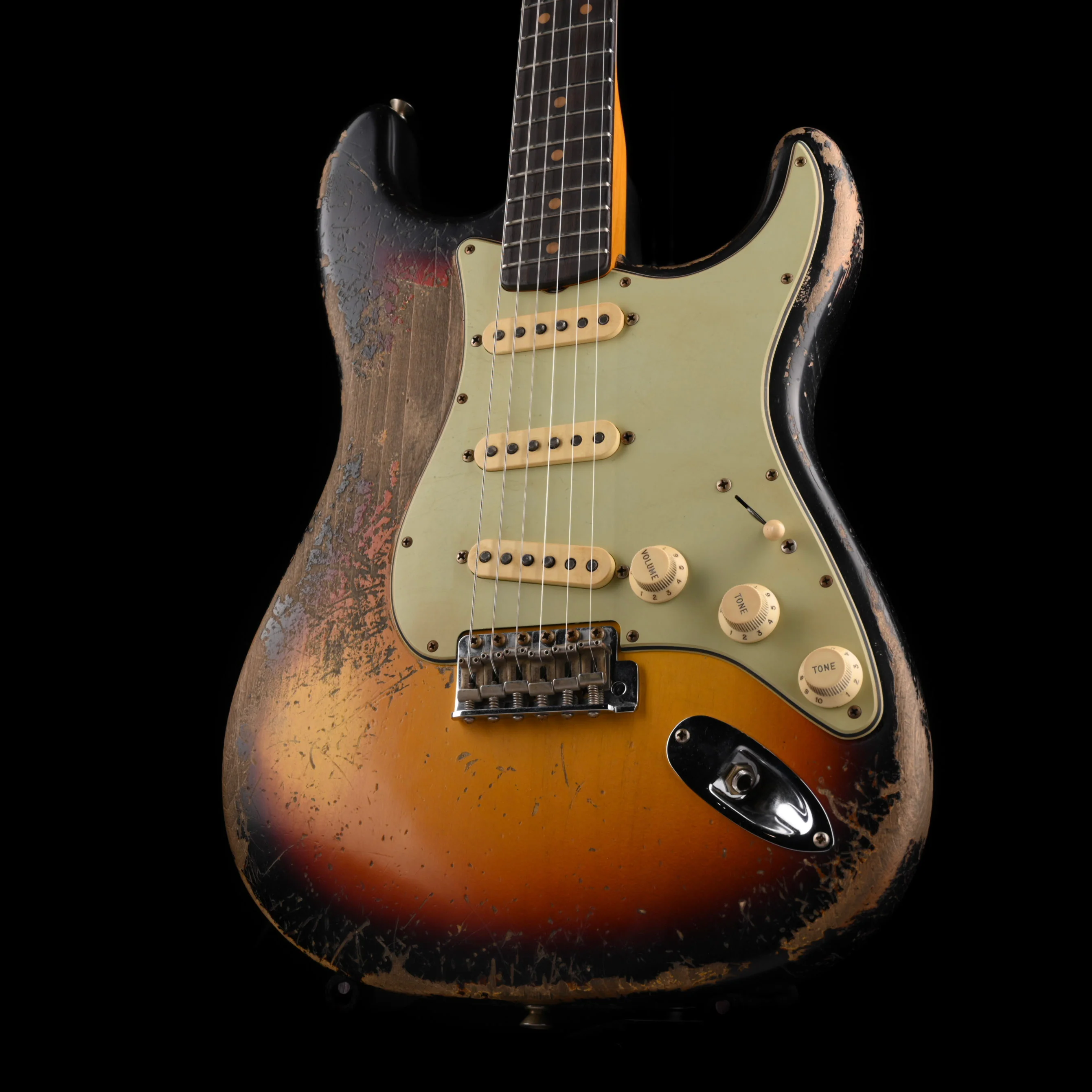 Fender Custom Shop Masterbuilt Jason Smith 1960 Stratocaster Ultimate Relic 3-Tone Sunburst With Case - Image 3