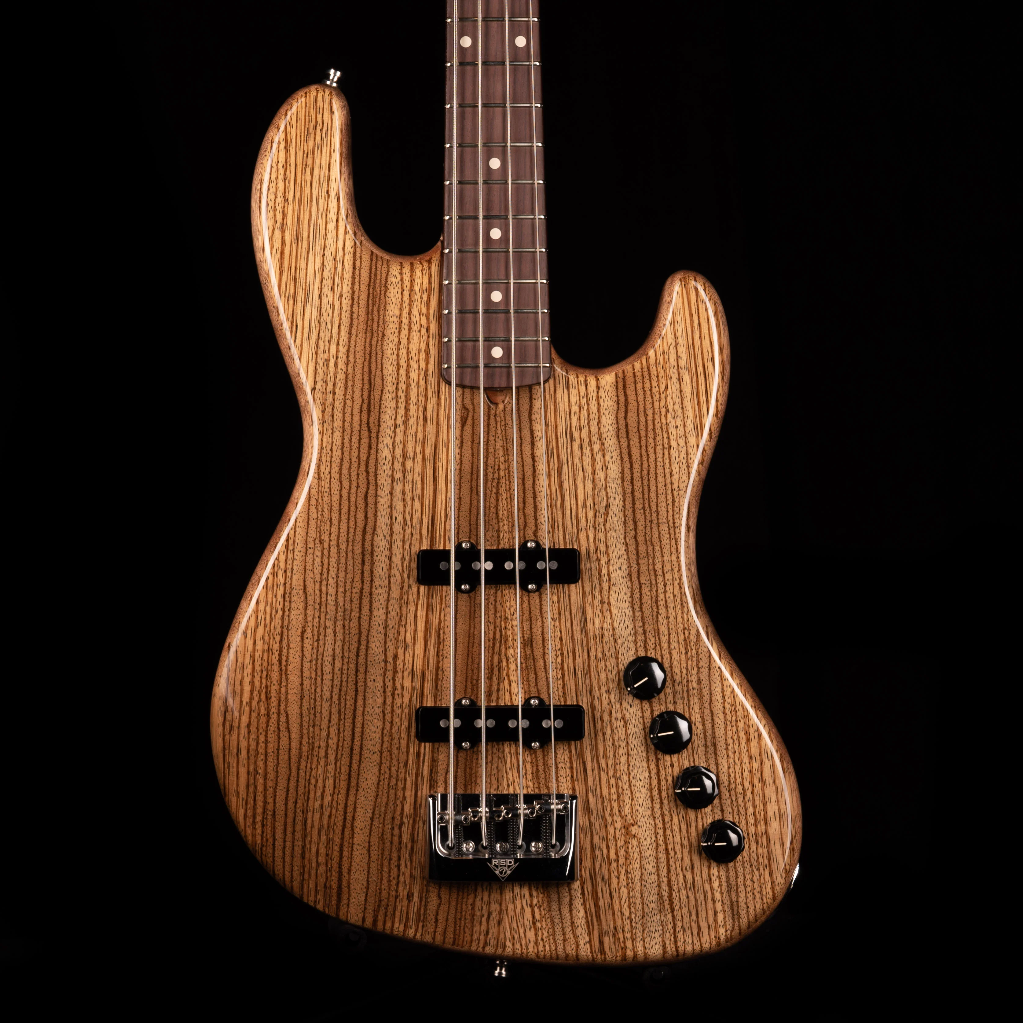 Fender Custom Shop Masterbuilt Jason Smith Custom Classic Jazz Bass NOS Zebrawood Natural With Case