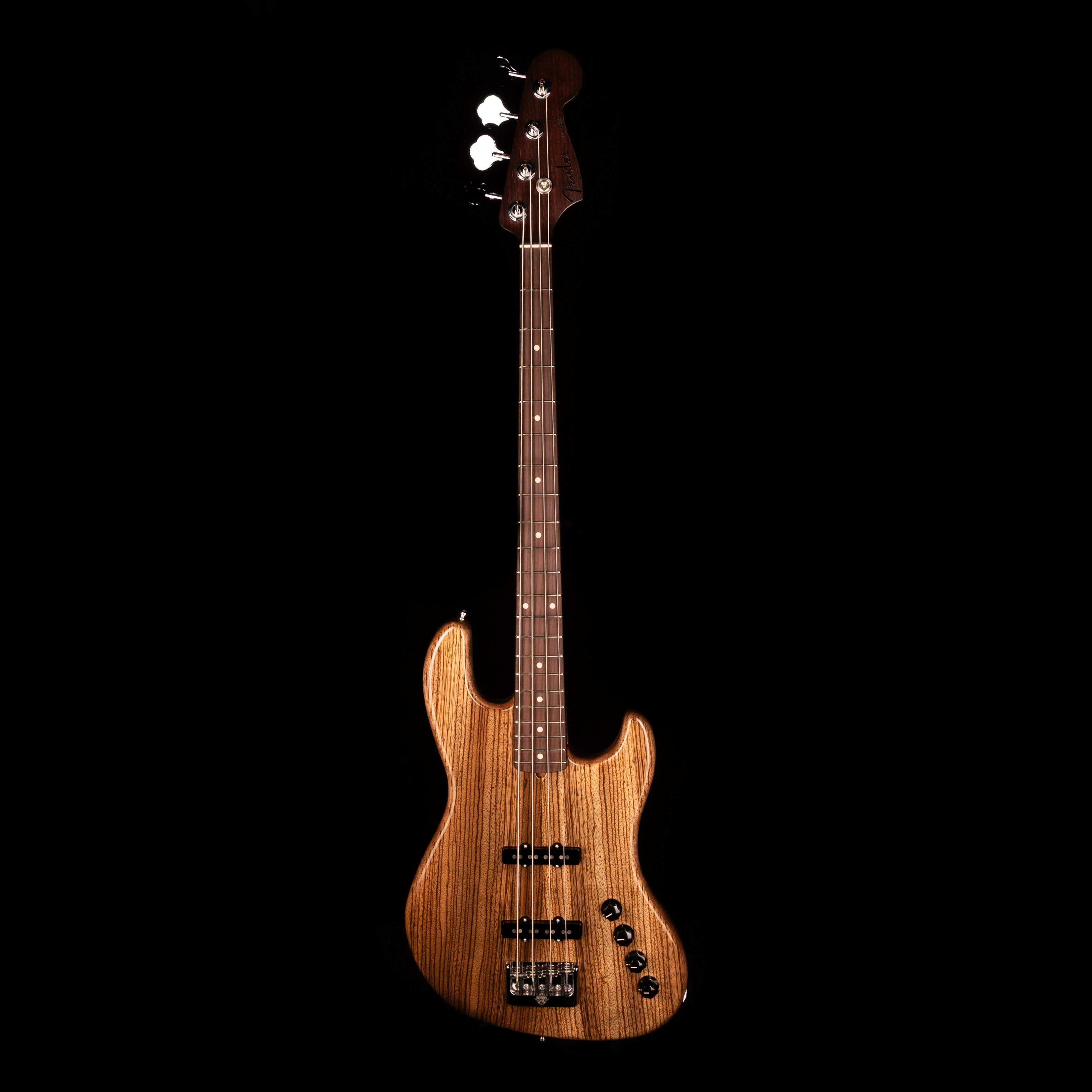 Fender Custom Shop Masterbuilt Jason Smith Custom Classic Jazz Bass NOS Zebrawood Natural With Case - Image 2