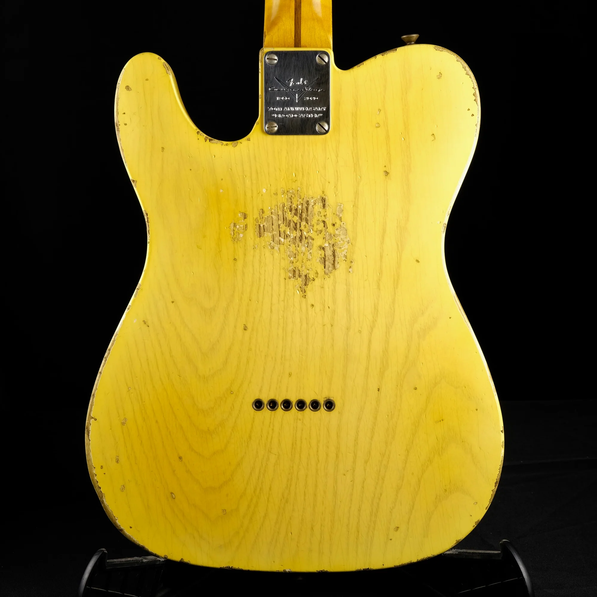 Fender Custom Shop Masterbuilt Kyle McMillin Limited Edition 70th Anniversary Broadcaster Relic Faded Nocaster Blonde - Image 11