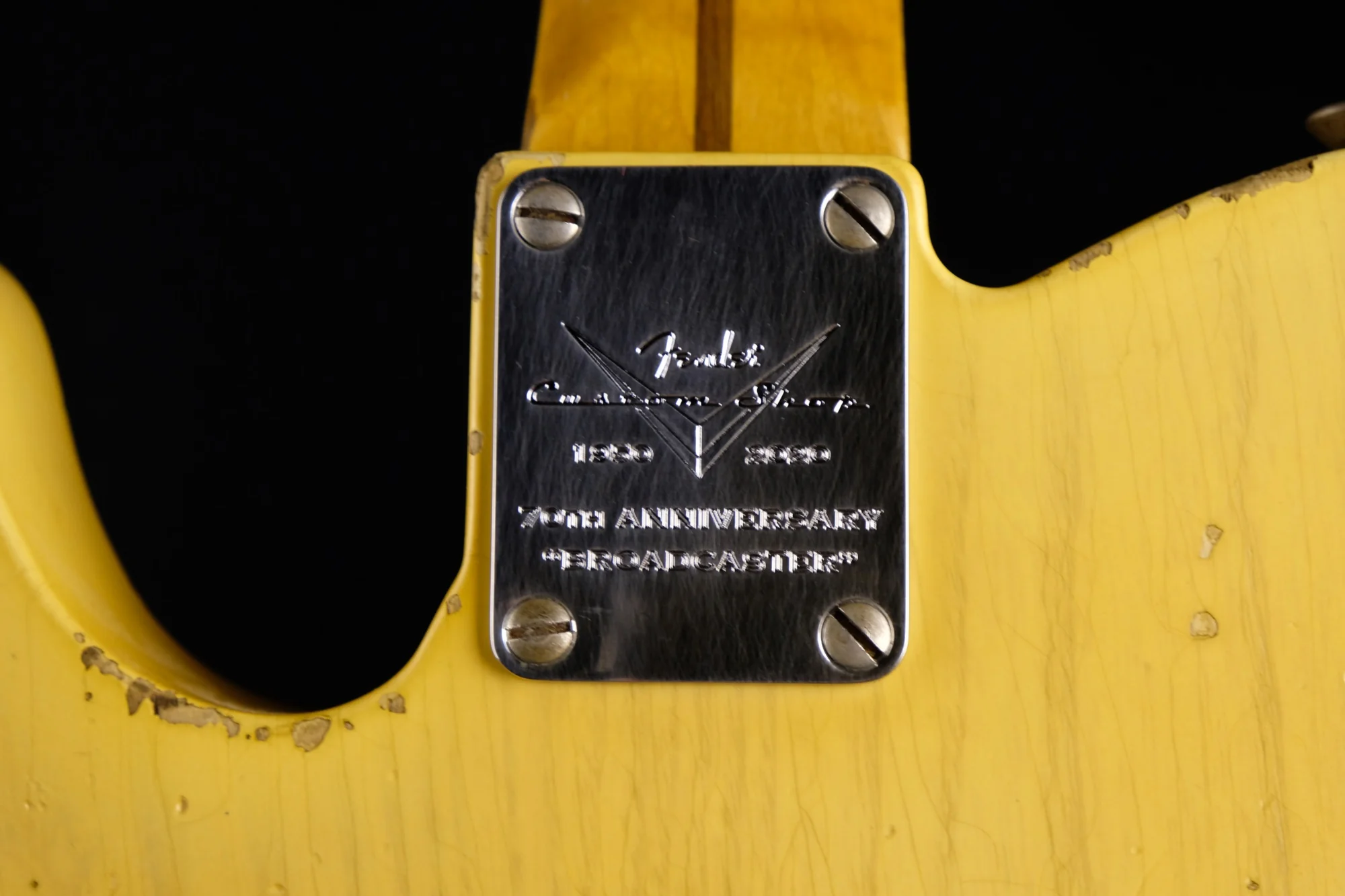 Fender Custom Shop Masterbuilt Kyle McMillin Limited Edition 70th Anniversary Broadcaster Relic Faded Nocaster Blonde - Image 13