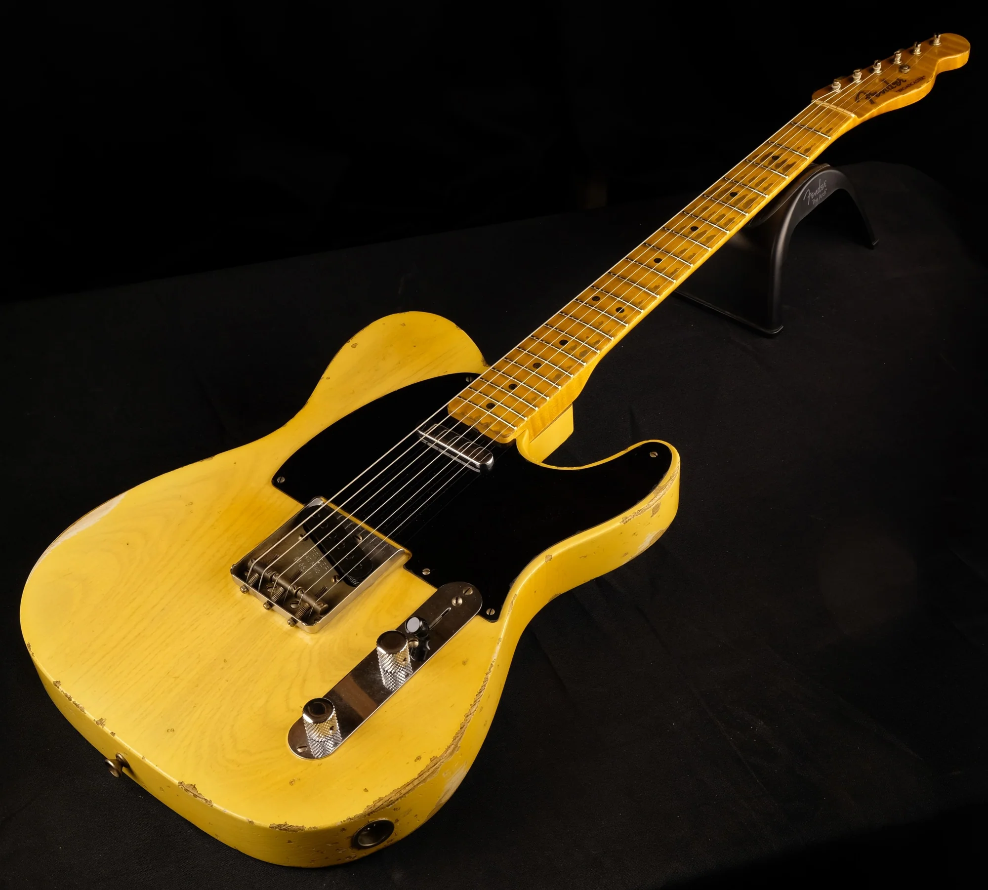 Fender Custom Shop Masterbuilt Kyle McMillin Limited Edition 70th Anniversary Broadcaster Relic Faded Nocaster Blonde - Image 3