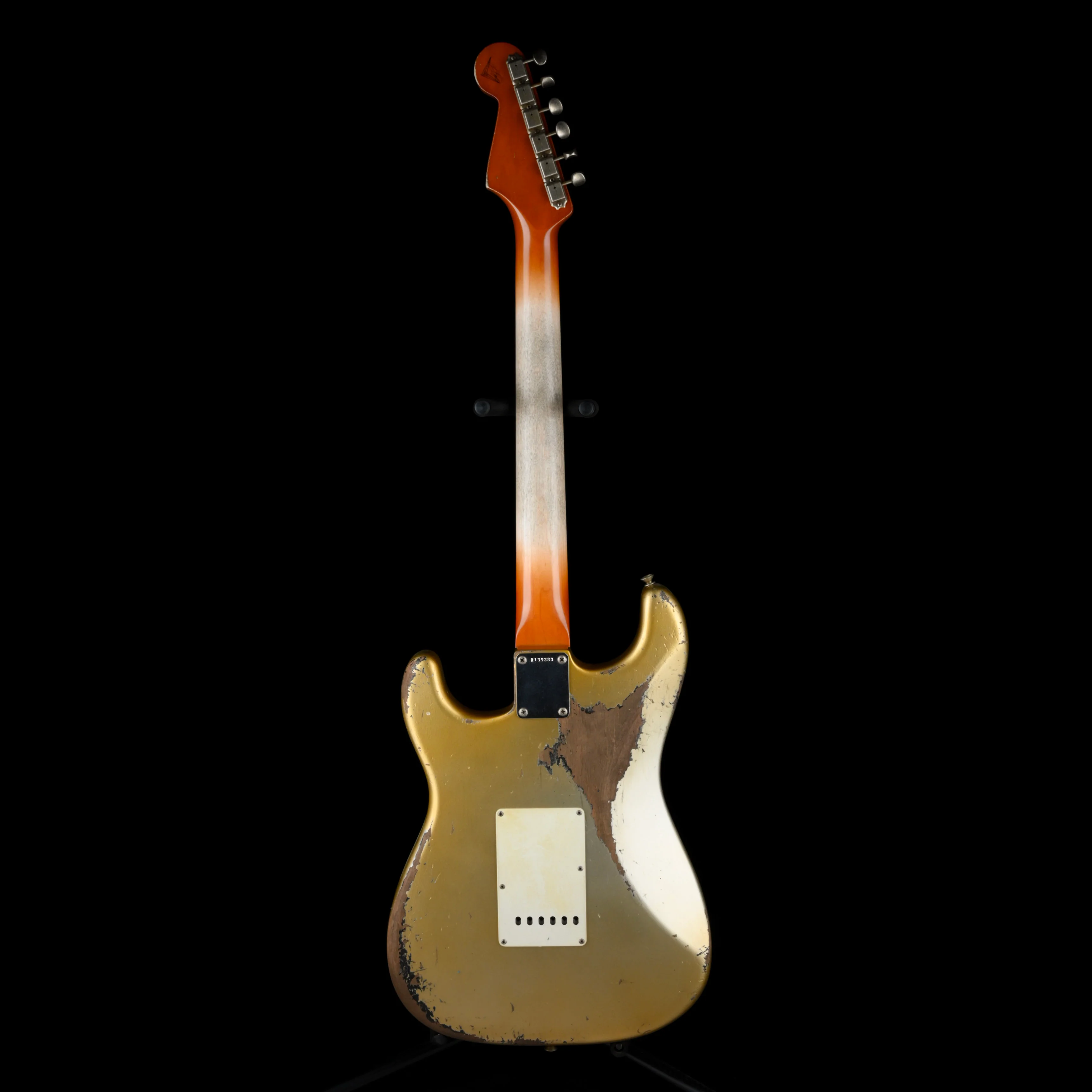Fender Custom Shop Masterbuilt Levi Perry 1960 Stratocaster Heavy Relic Aged Inca Silver Over Black - Image 10