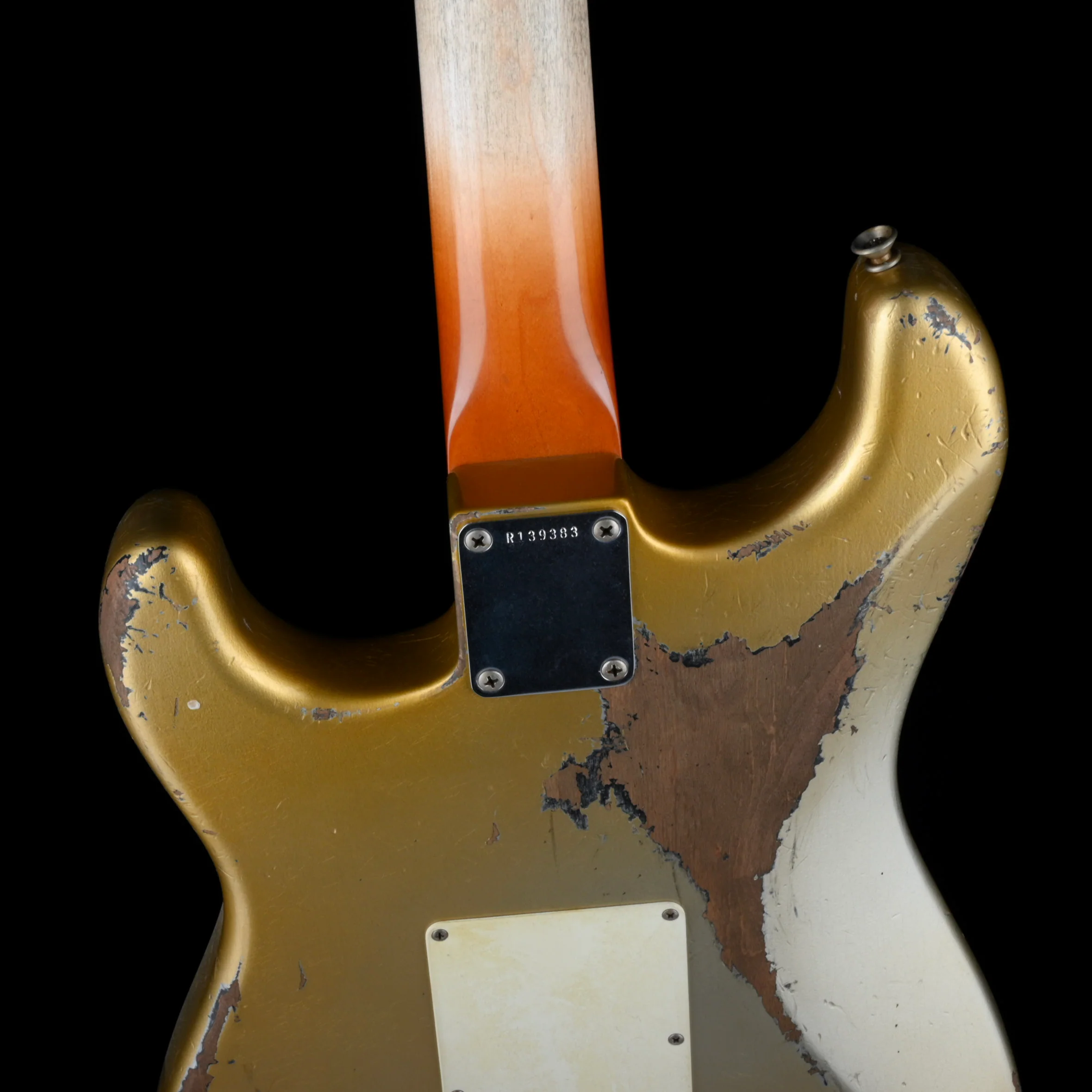 Fender Custom Shop Masterbuilt Levi Perry 1960 Stratocaster Heavy Relic Aged Inca Silver Over Black - Image 11