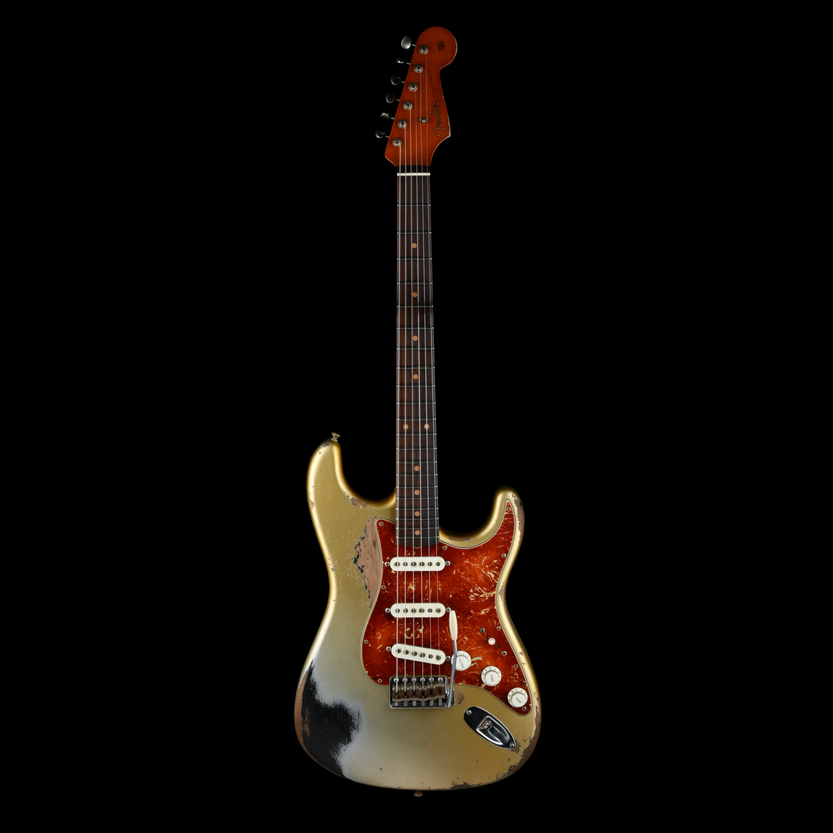 Fender Custom Shop Masterbuilt Levi Perry 1960 Stratocaster Heavy Relic Aged Inca Silver Over Black - Image 2