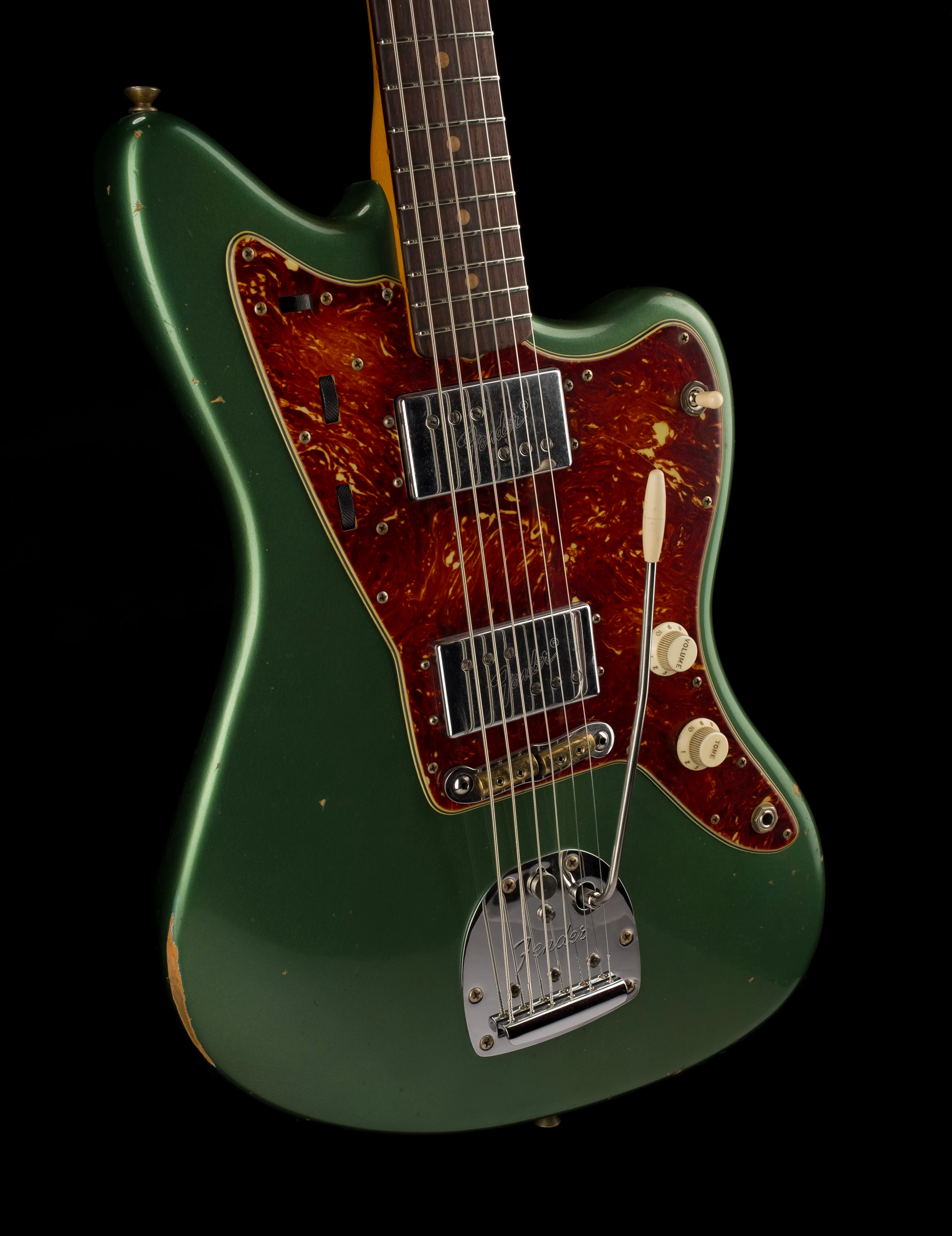 Fender Custom Shop Masterbuilt Levi Perry 60's Jazzmaster Baritone Journeyman Relic Aged Sherwood Green Metallic - Image 10