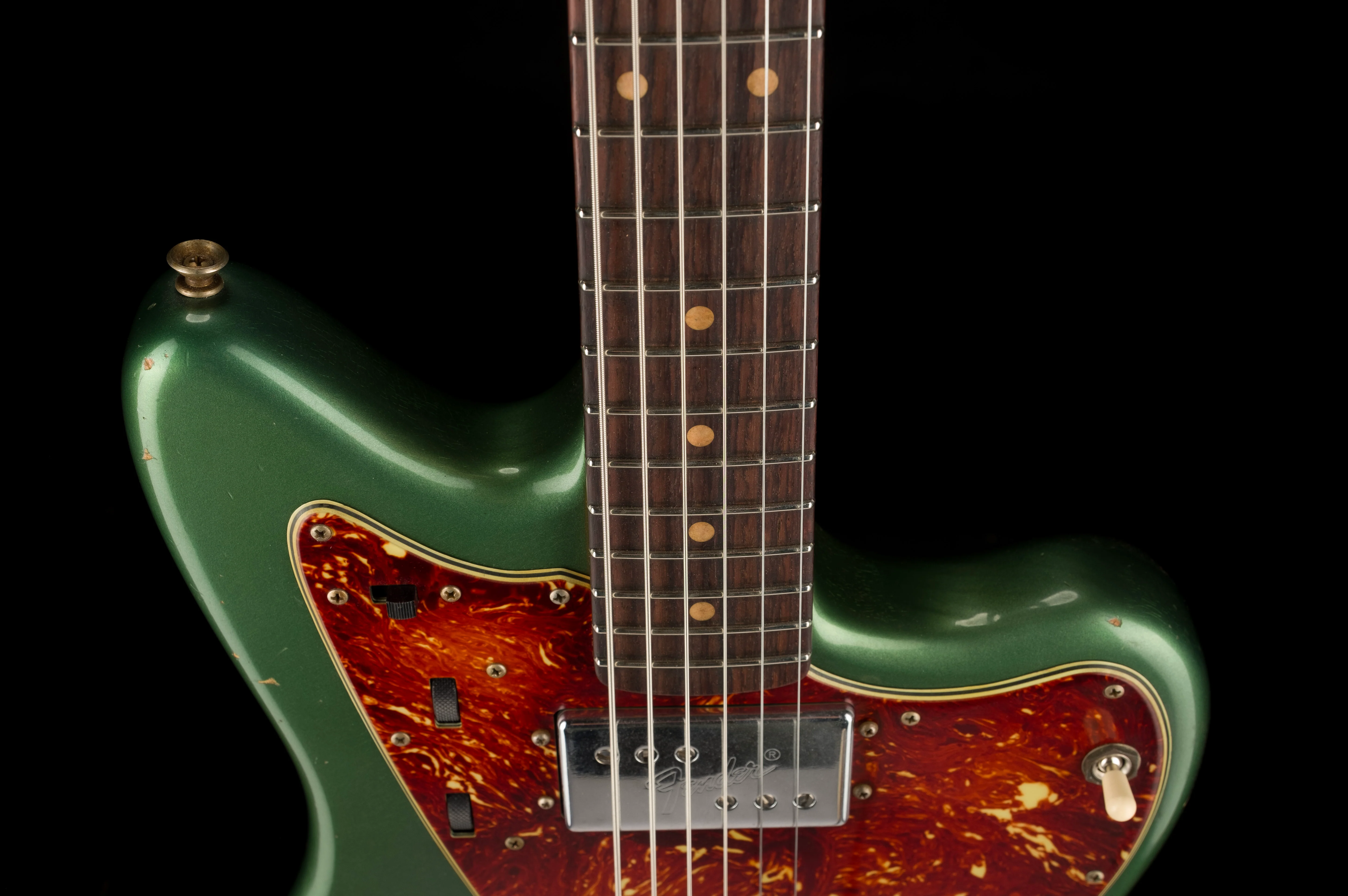 Fender Custom Shop Masterbuilt Levi Perry 60's Jazzmaster Baritone Journeyman Relic Aged Sherwood Green Metallic - Image 3