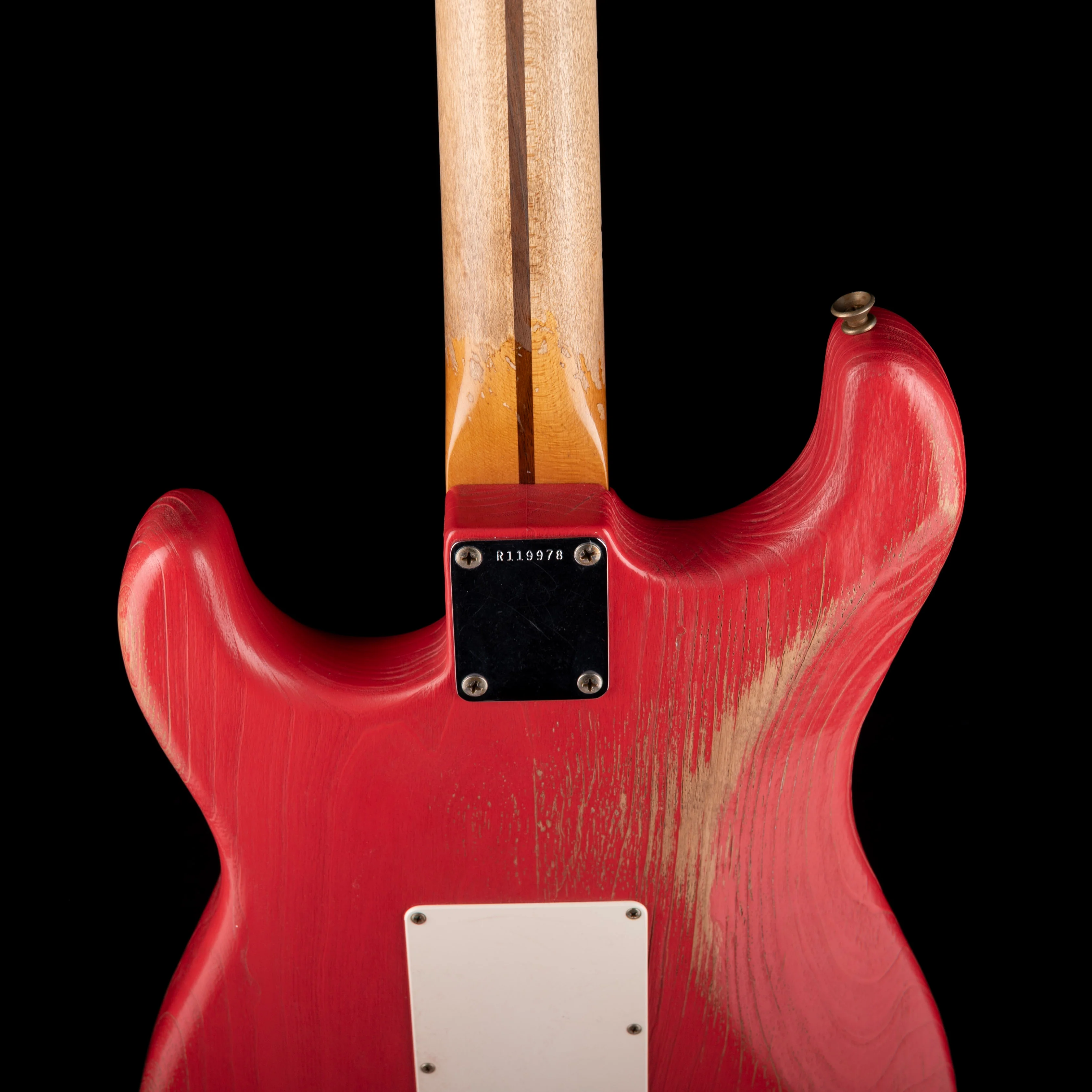 Fender Custom Shop Masterbuilt Paul Waller 1957 Stratocaster Heavy Weathered Fiesta Red With Case - Image 10