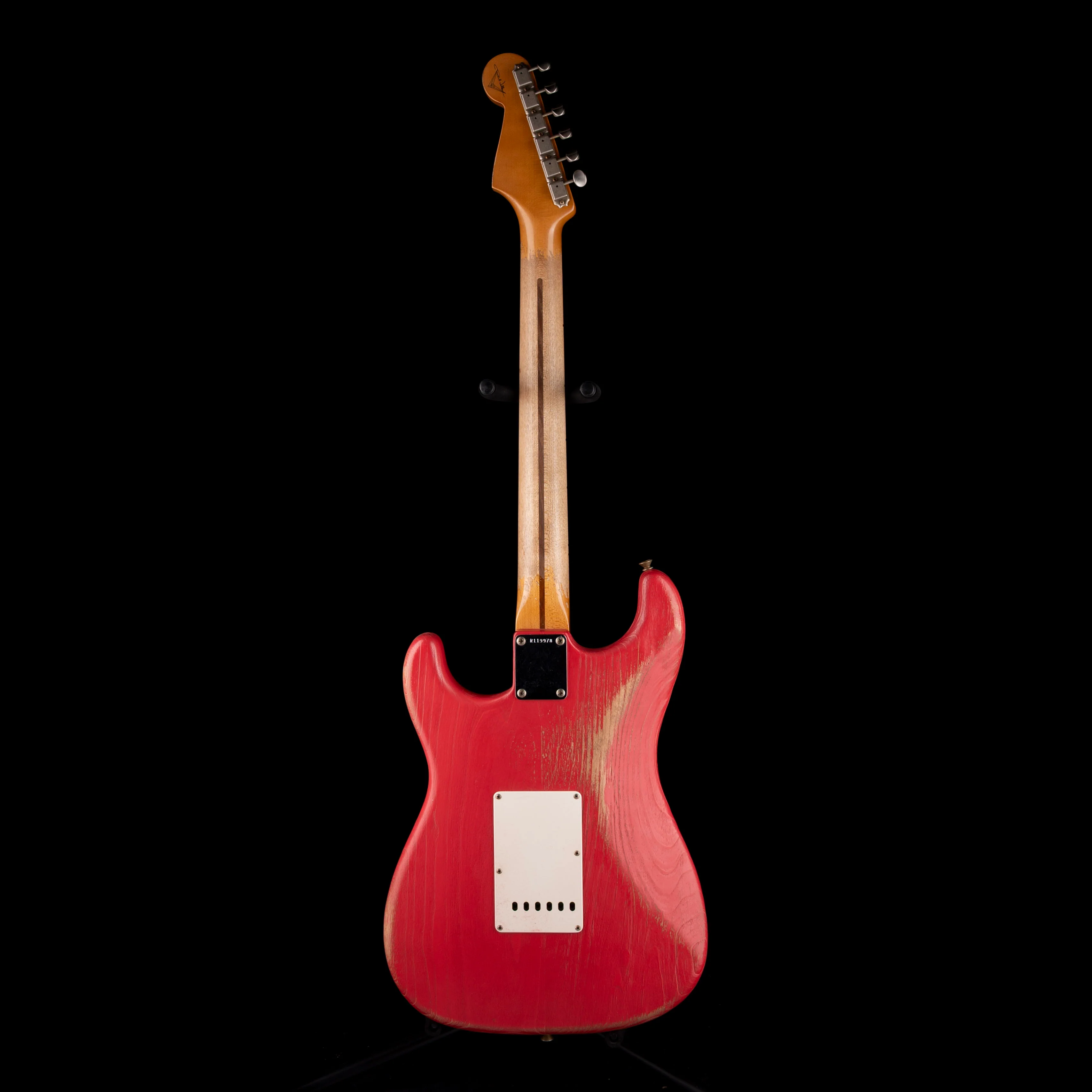 Fender Custom Shop Masterbuilt Paul Waller 1957 Stratocaster Heavy Weathered Fiesta Red With Case - Image 9