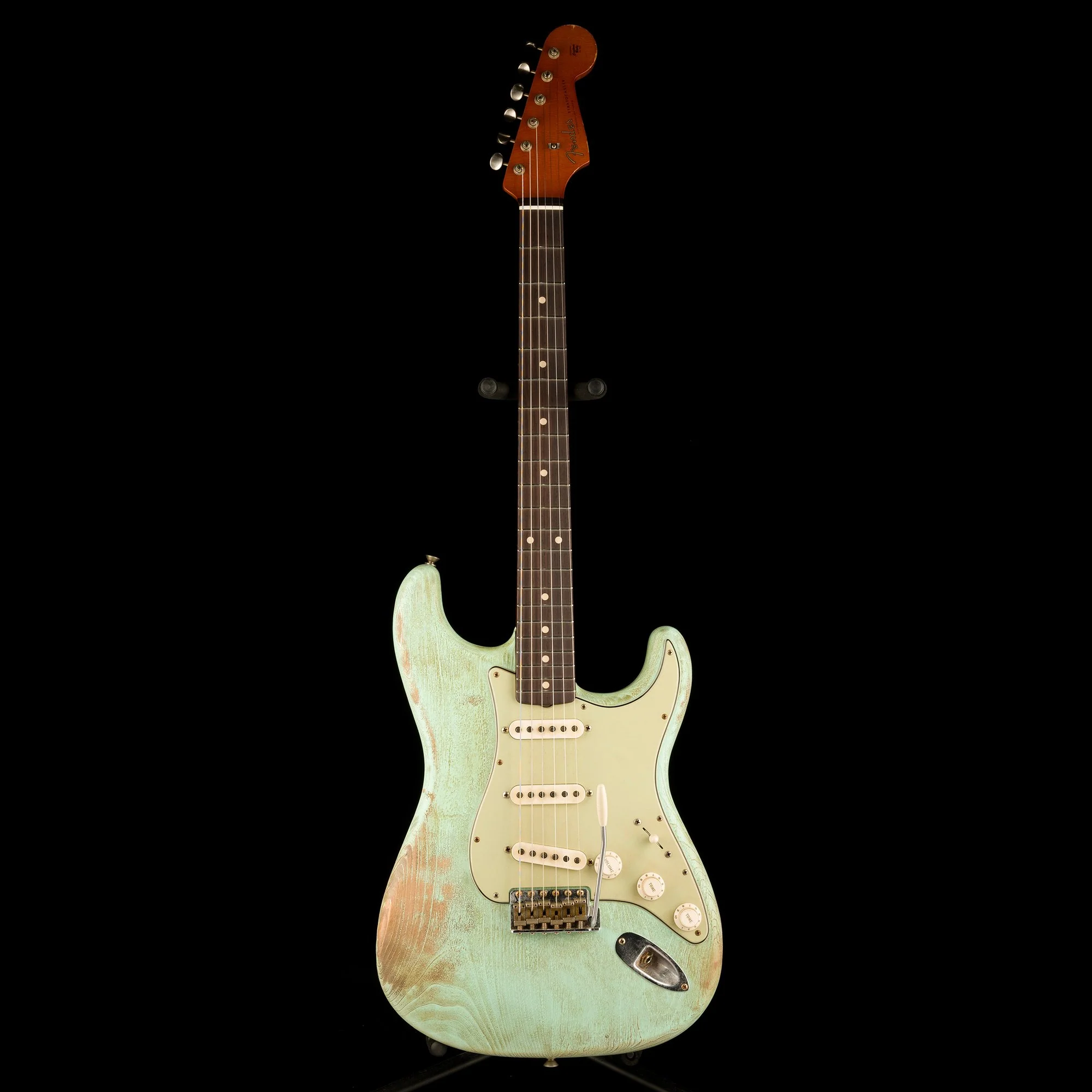 Fender Custom Shop Masterbuilt Paul Waller 1961 Stratocaster Heavy Weathered Surf Green - Image 2