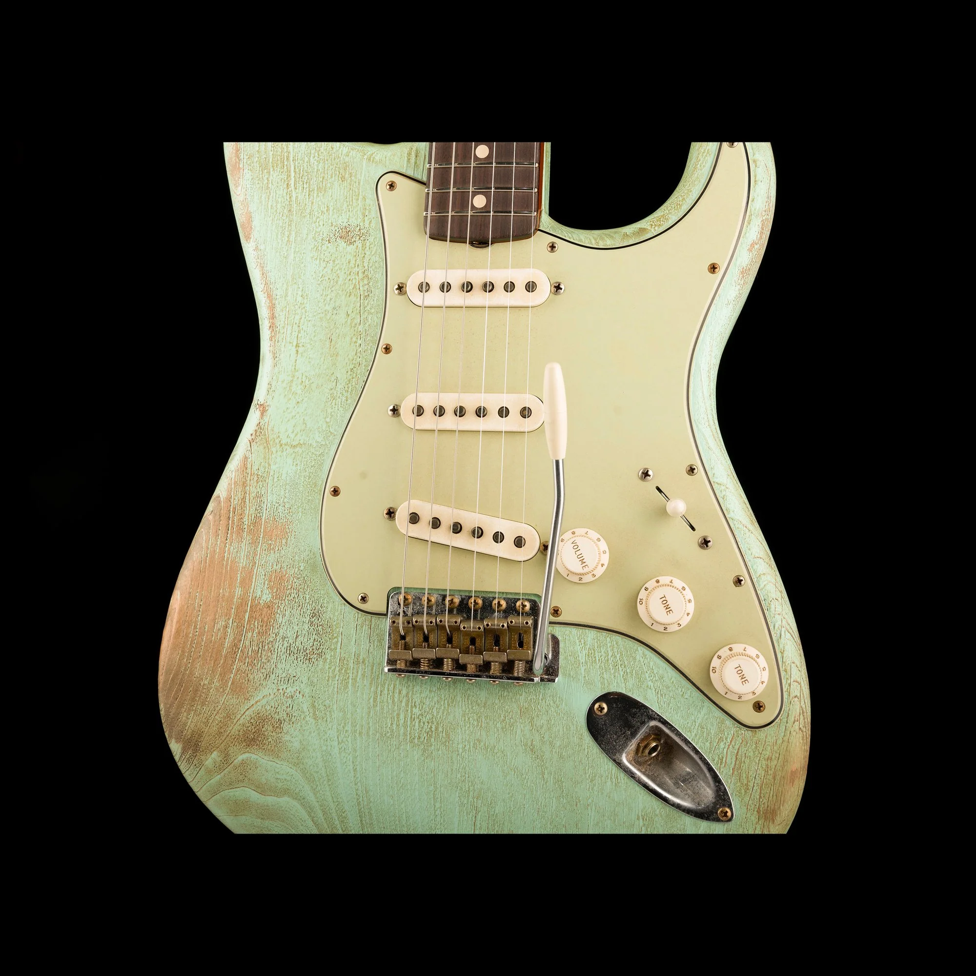 Fender Custom Shop Masterbuilt Paul Waller 1961 Stratocaster Heavy Weathered Surf Green - Image 6