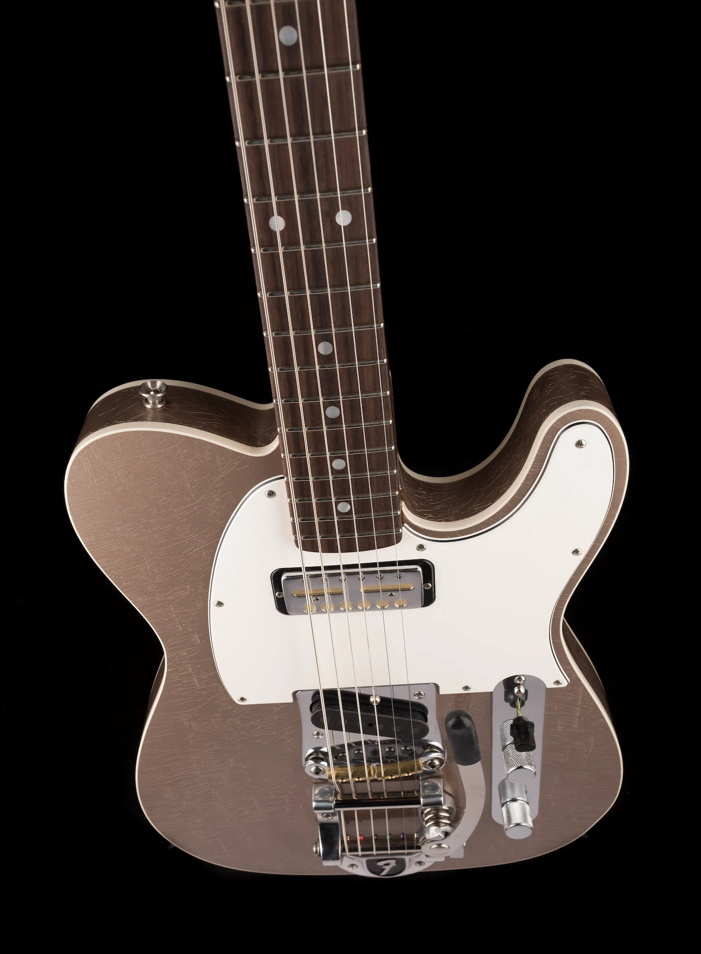 Fender Custom Shop Masterbuilt Paul Waller Baritone Telecaster Custom Deluxe Closet Classic Shoreline Gold - Image 4
