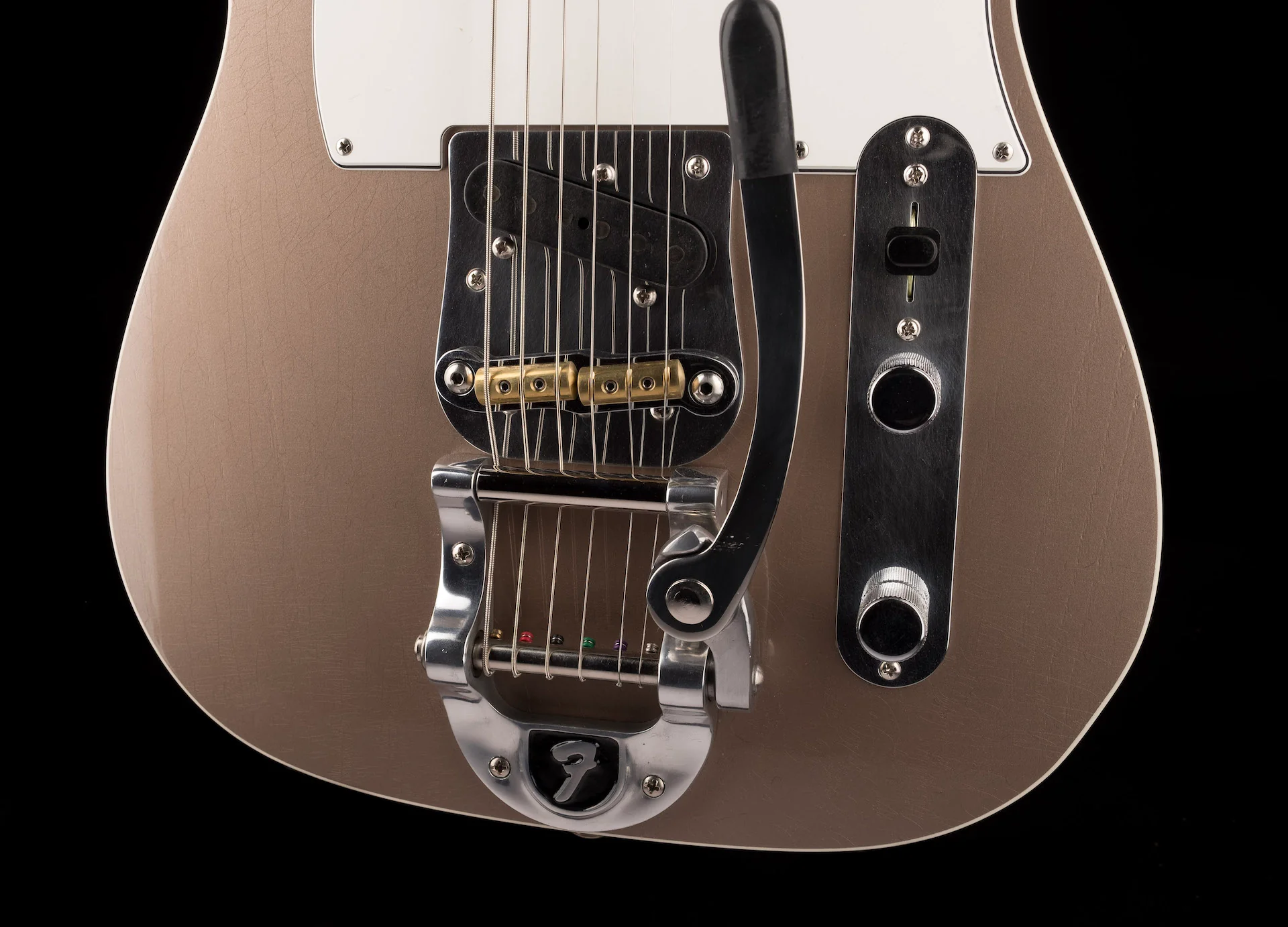 Fender Custom Shop Masterbuilt Paul Waller Baritone Telecaster Custom Deluxe Closet Classic Shoreline Gold - Image 5