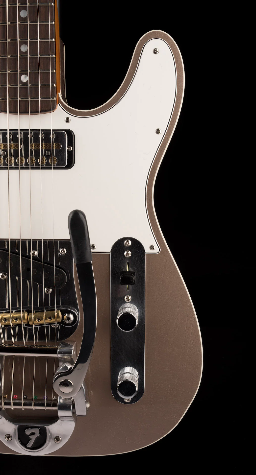 Fender Custom Shop Masterbuilt Paul Waller Baritone Telecaster Custom Deluxe Closet Classic Shoreline Gold - Image 9