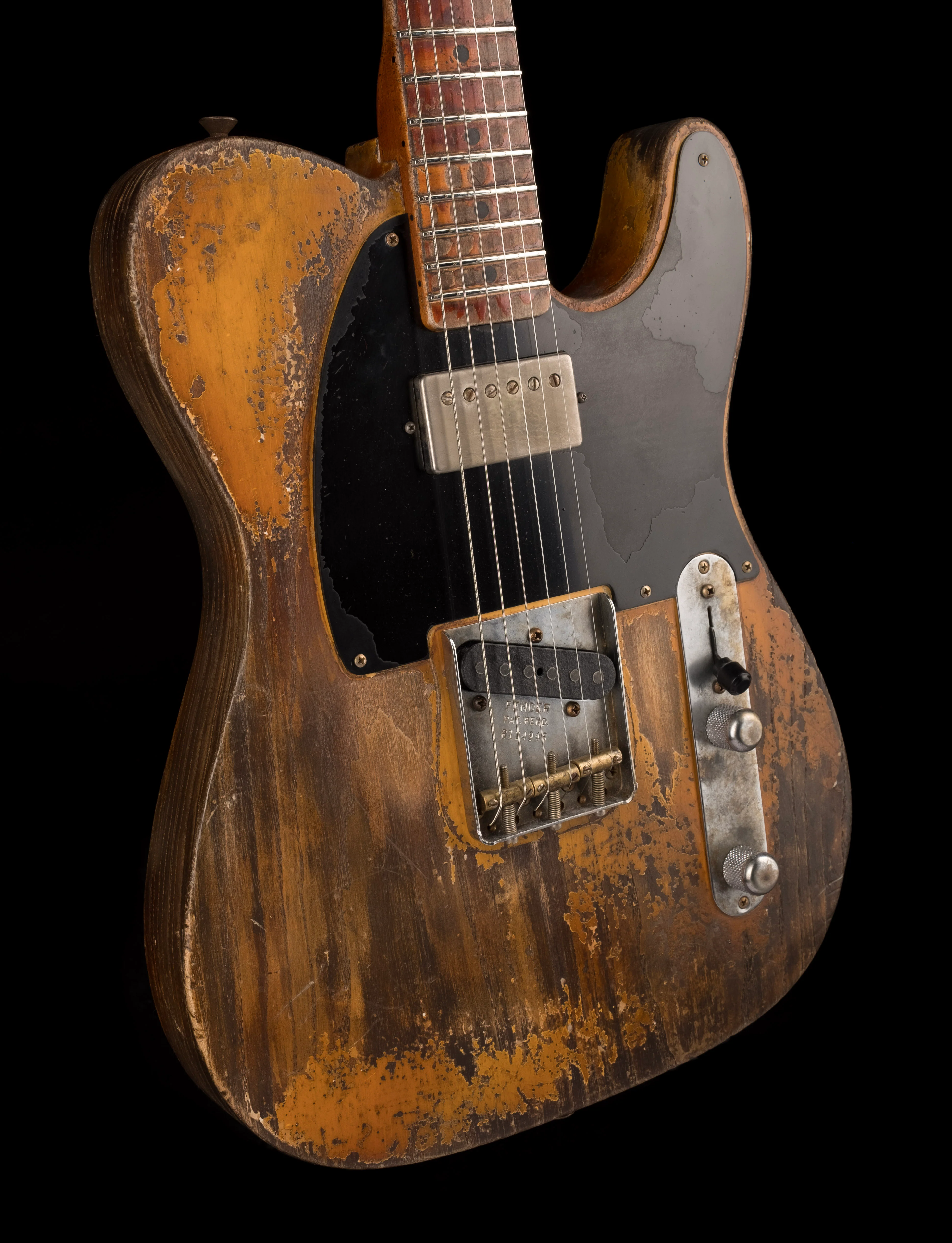 Fender Custom Shop Masterbuilt Vincent Van Trigt 1952 Telecaster HS Extreme Heavy Relic Nocaster Blonde With Case - Image 11