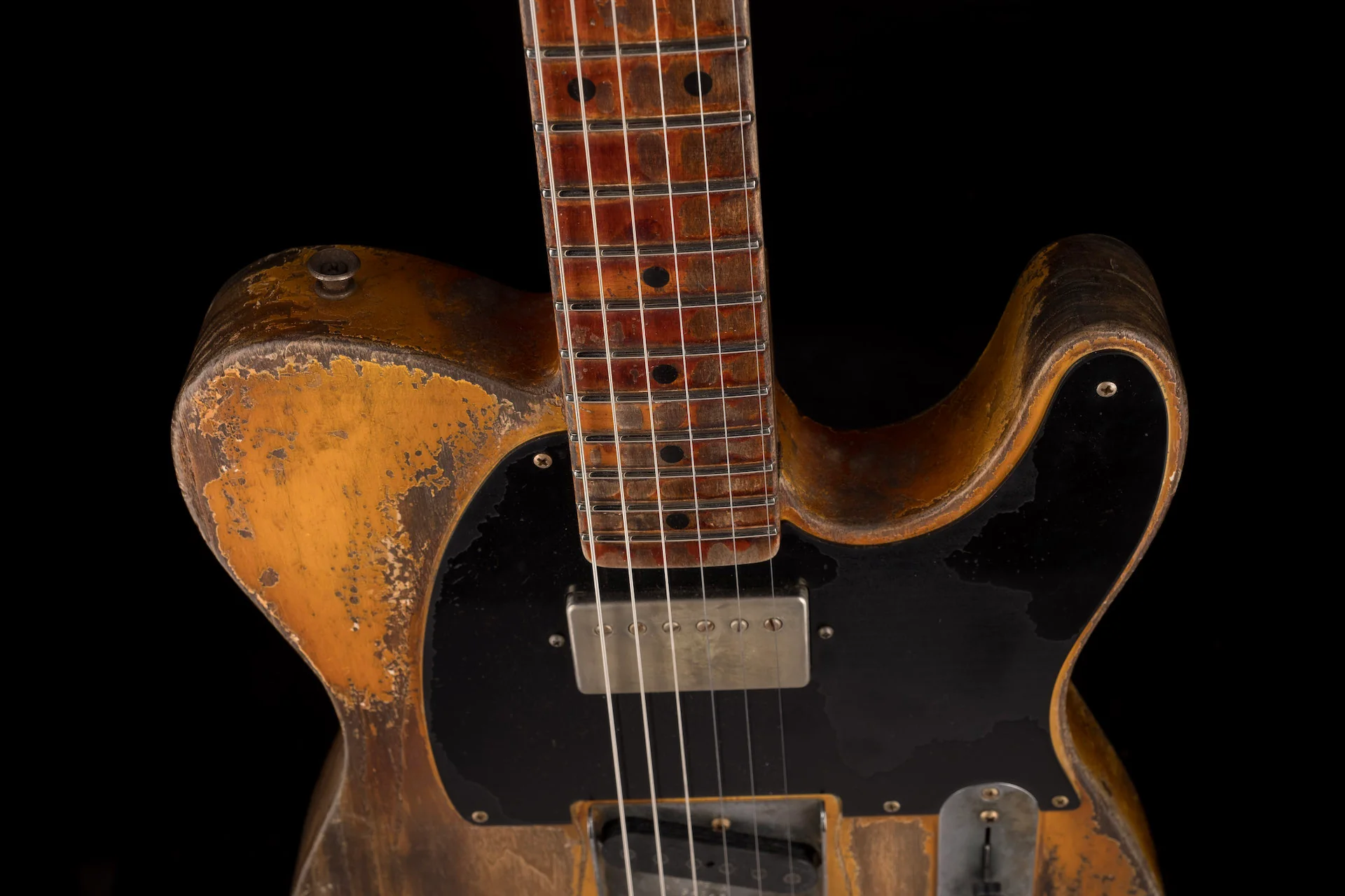 Fender Custom Shop Masterbuilt Vincent Van Trigt 1952 Telecaster HS Extreme Heavy Relic Nocaster Blonde With Case - Image 3