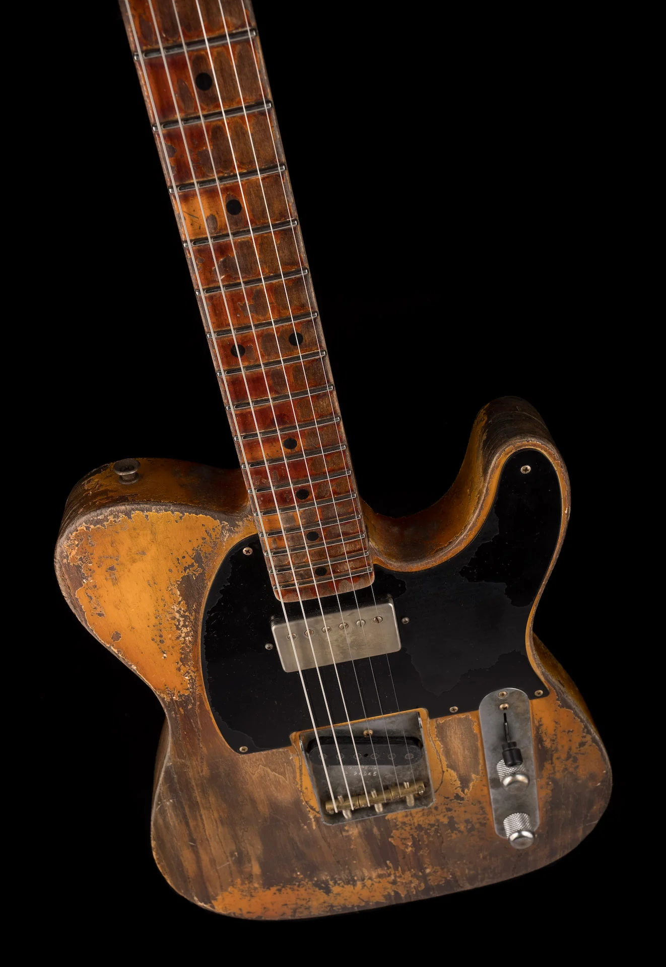 Fender Custom Shop Masterbuilt Vincent Van Trigt 1952 Telecaster HS Extreme Heavy Relic Nocaster Blonde With Case - Image 4