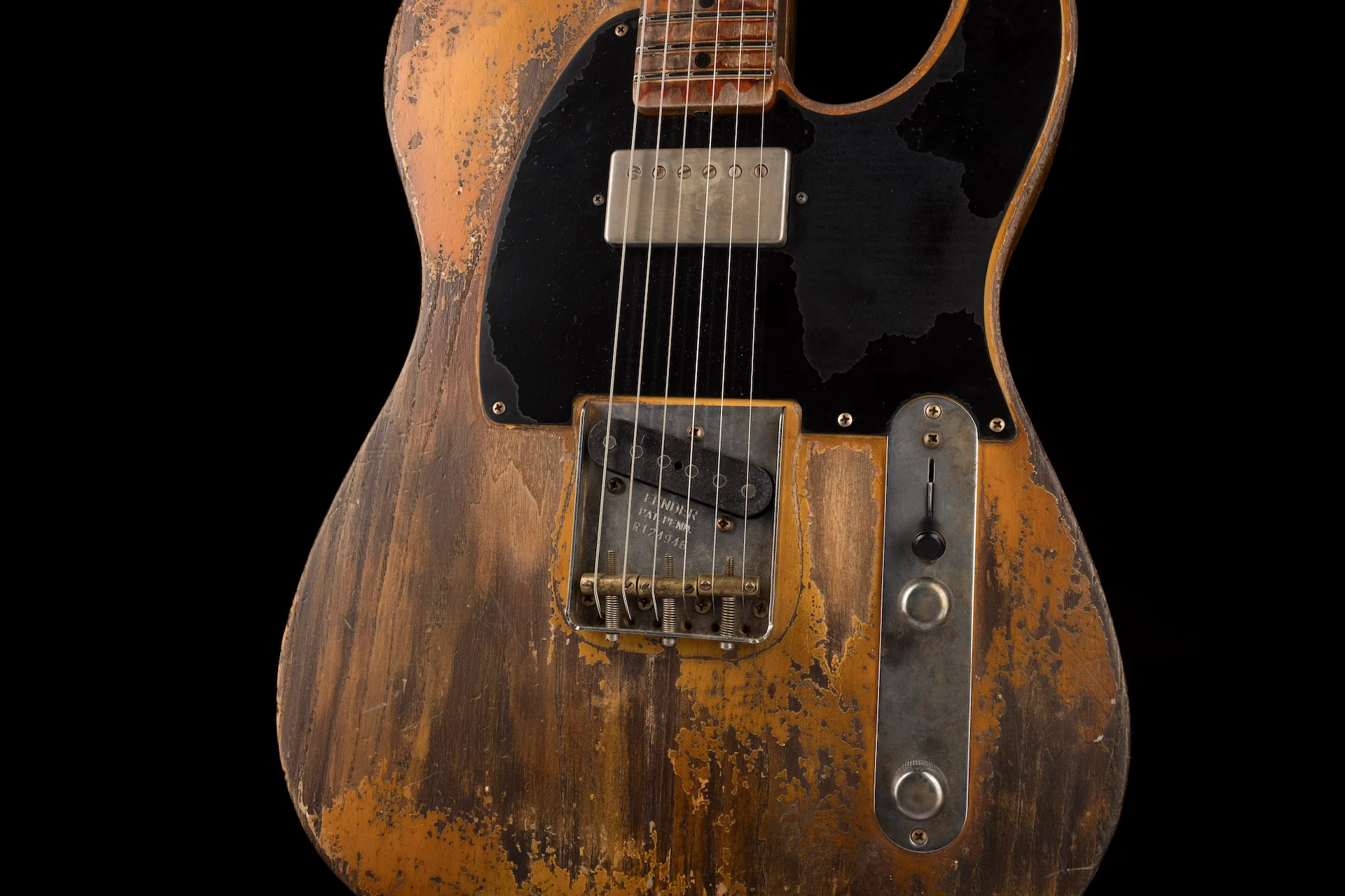 Fender Custom Shop Masterbuilt Vincent Van Trigt 1952 Telecaster HS Extreme Heavy Relic Nocaster Blonde With Case - Image 6