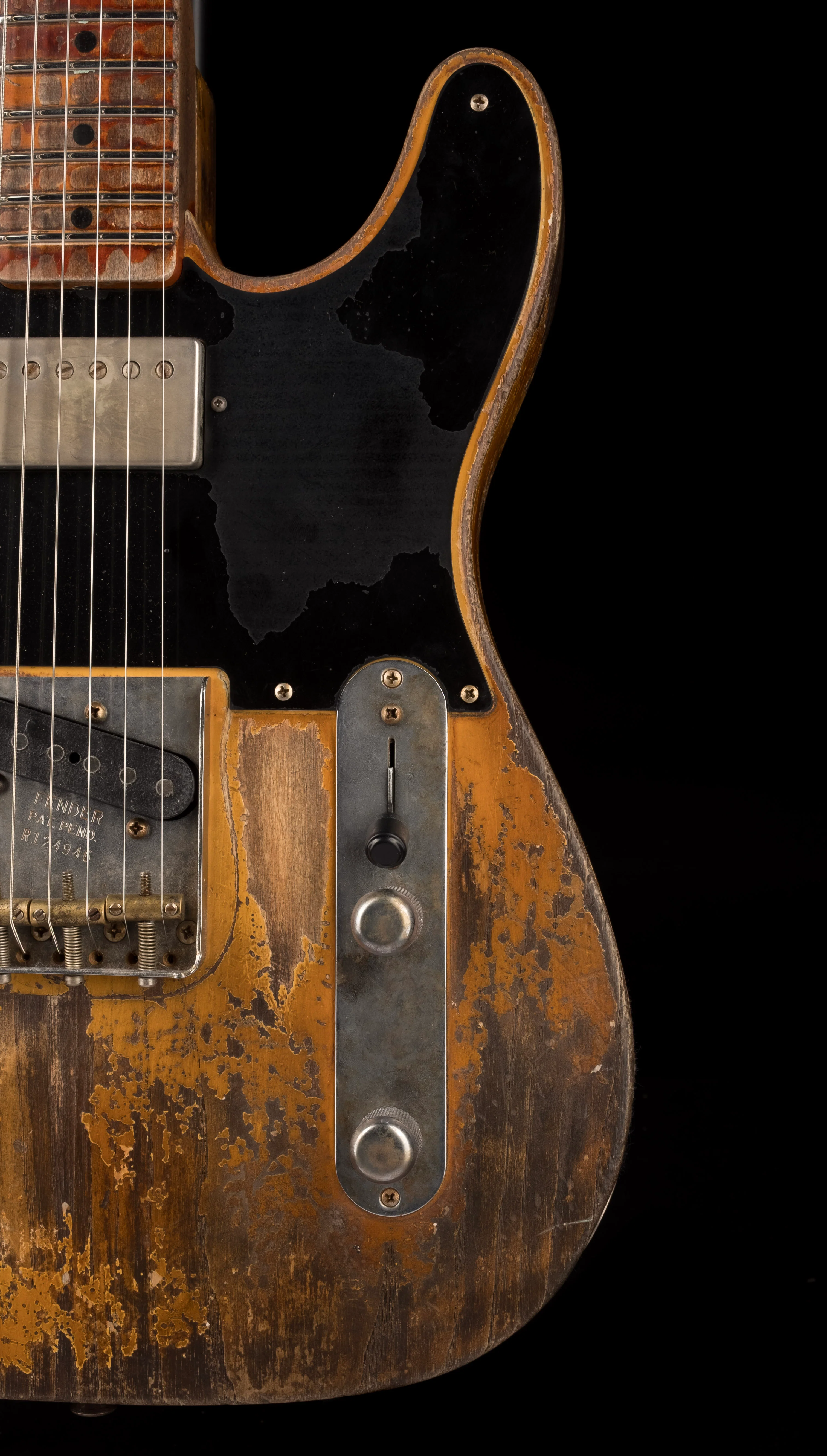 Fender Custom Shop Masterbuilt Vincent Van Trigt 1952 Telecaster HS Extreme Heavy Relic Nocaster Blonde With Case - Image 9
