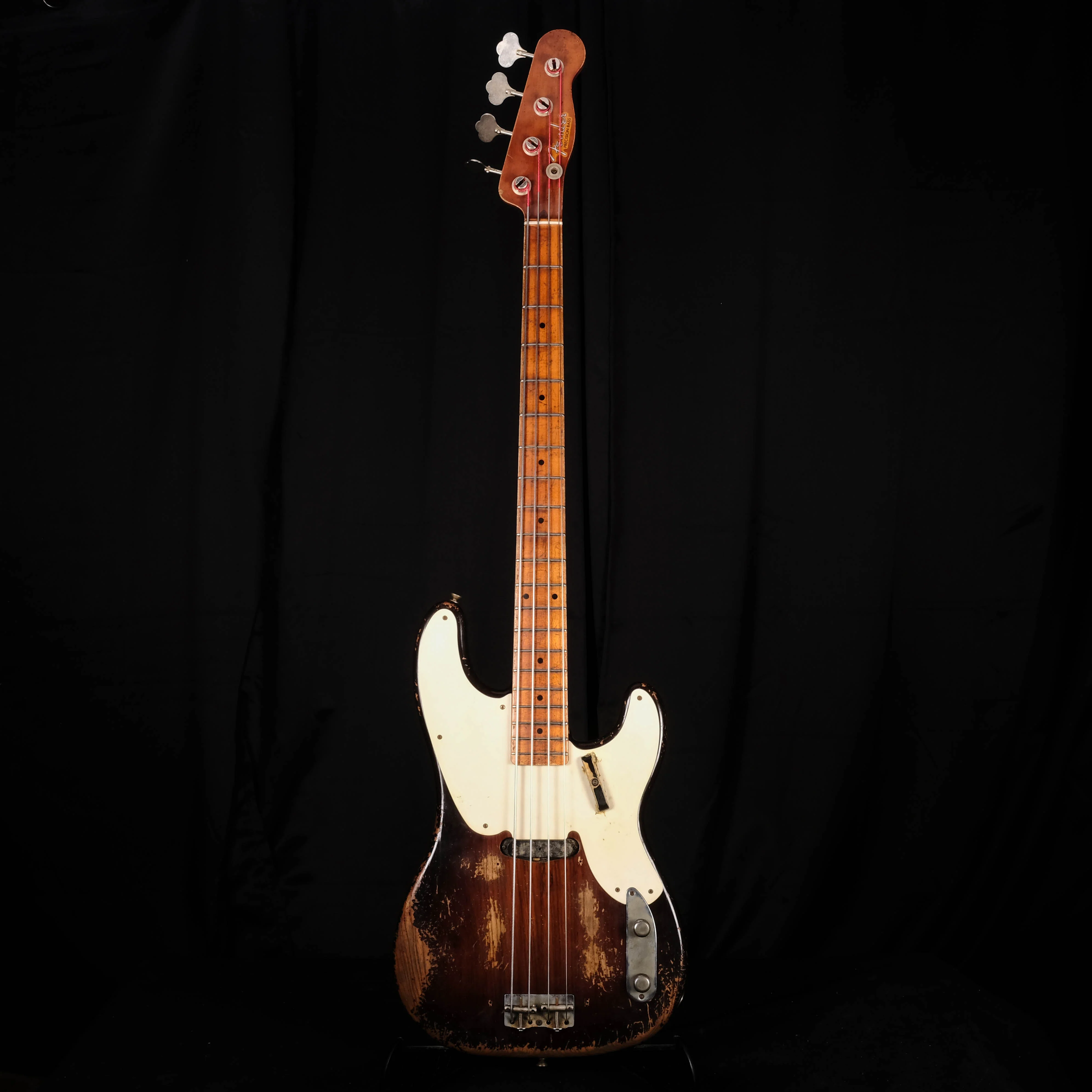 Fender Custom Shop Masterbuilt Vincent Van Trigt 1955 Precision Bass Heavy Relic 2-Tone Sunburst - Image 2