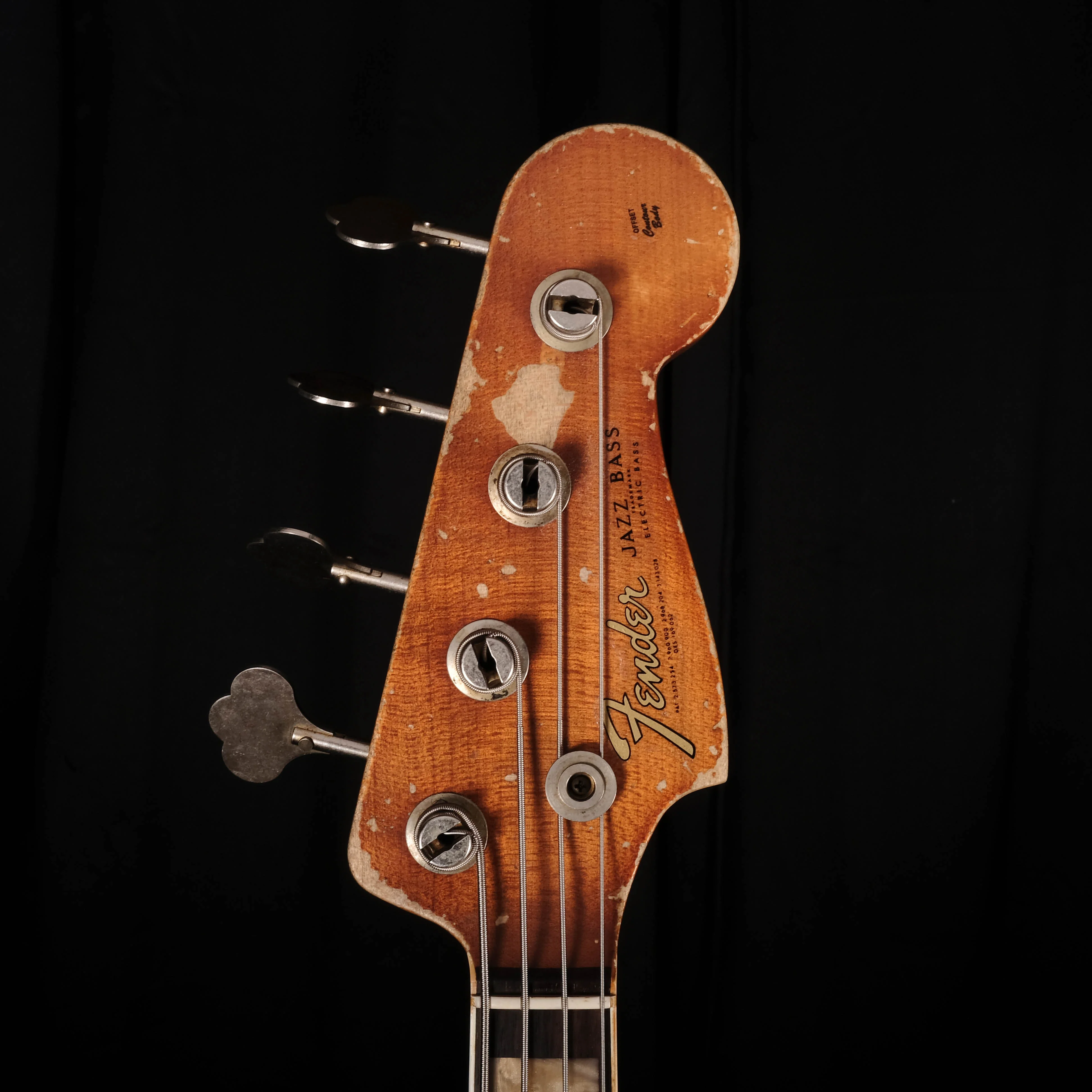 Fender Custom Shop Masterbuilt Vincent Van Trigt 66 Jazz Bass Aged Olympic White Heavy Relic - Image 16