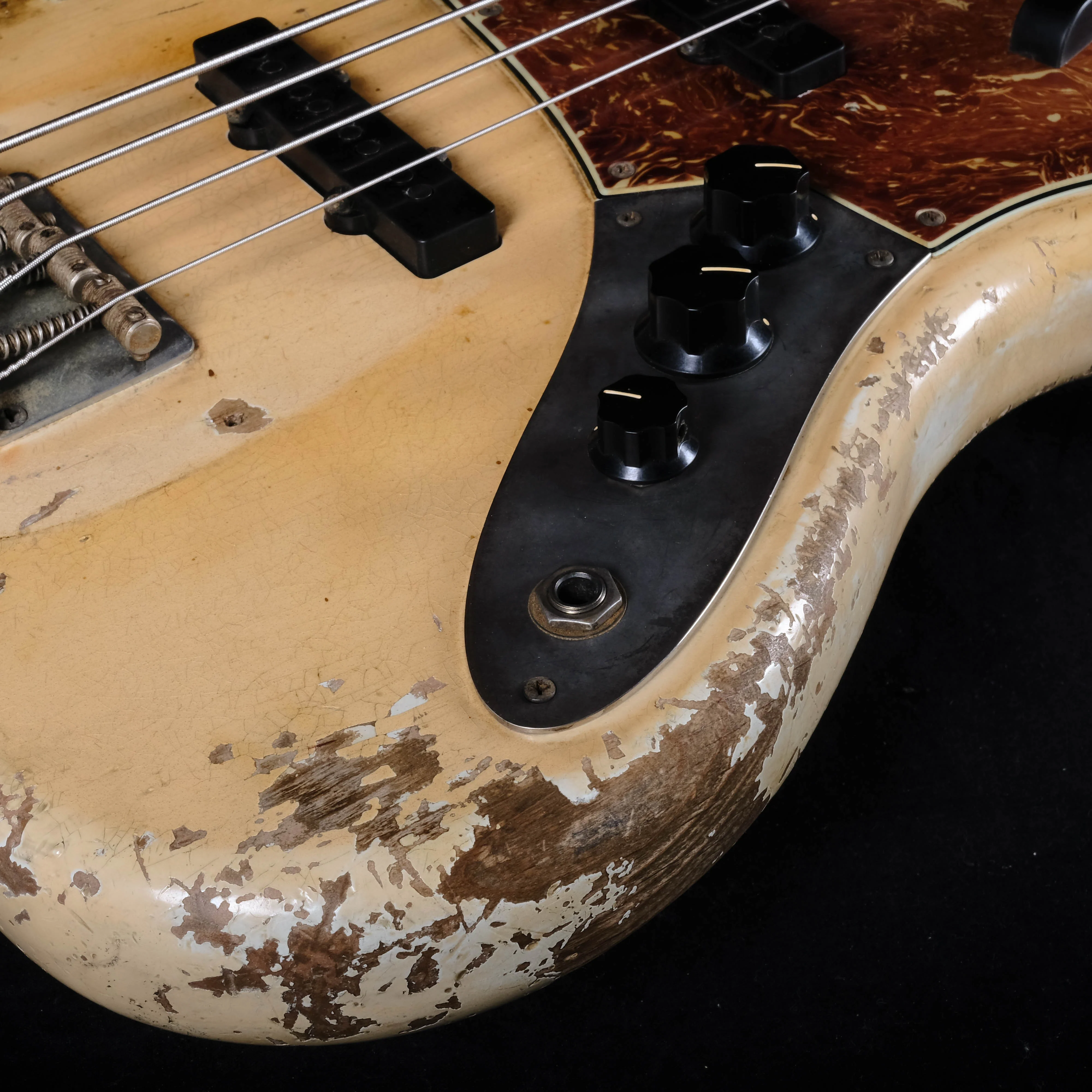 Fender Custom Shop Masterbuilt Vincent Van Trigt 66 Jazz Bass Aged Olympic White Heavy Relic - Image 7