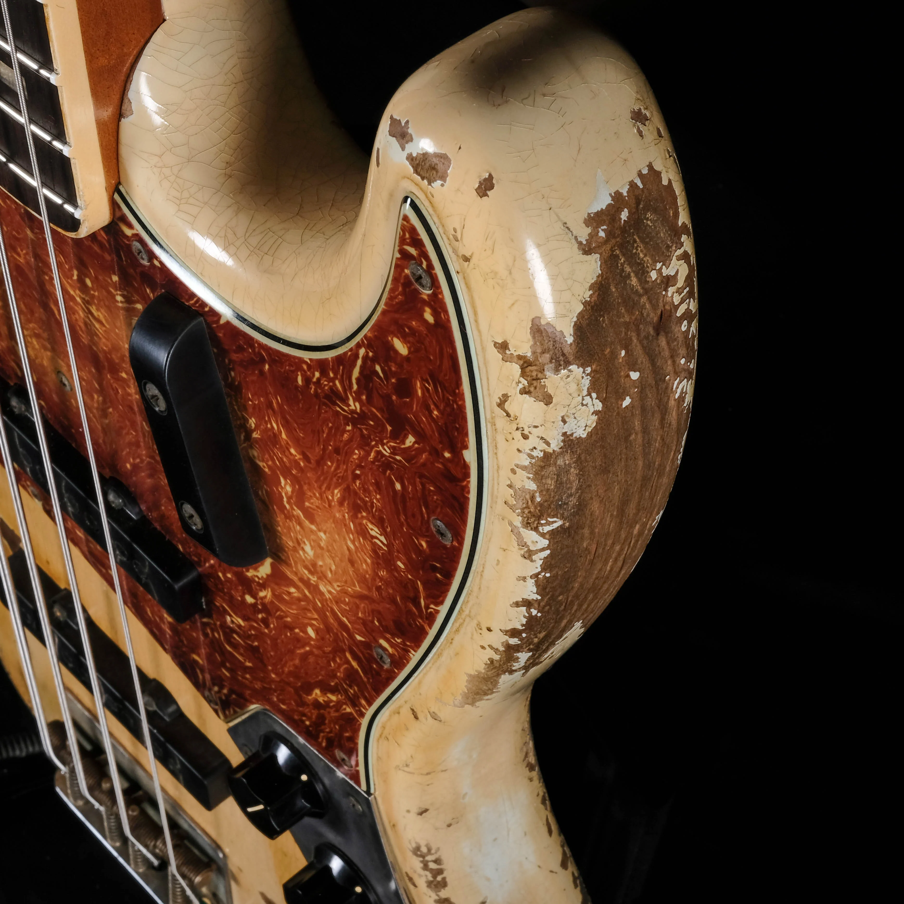 Fender Custom Shop Masterbuilt Vincent Van Trigt 66 Jazz Bass Aged Olympic White Heavy Relic - Image 8