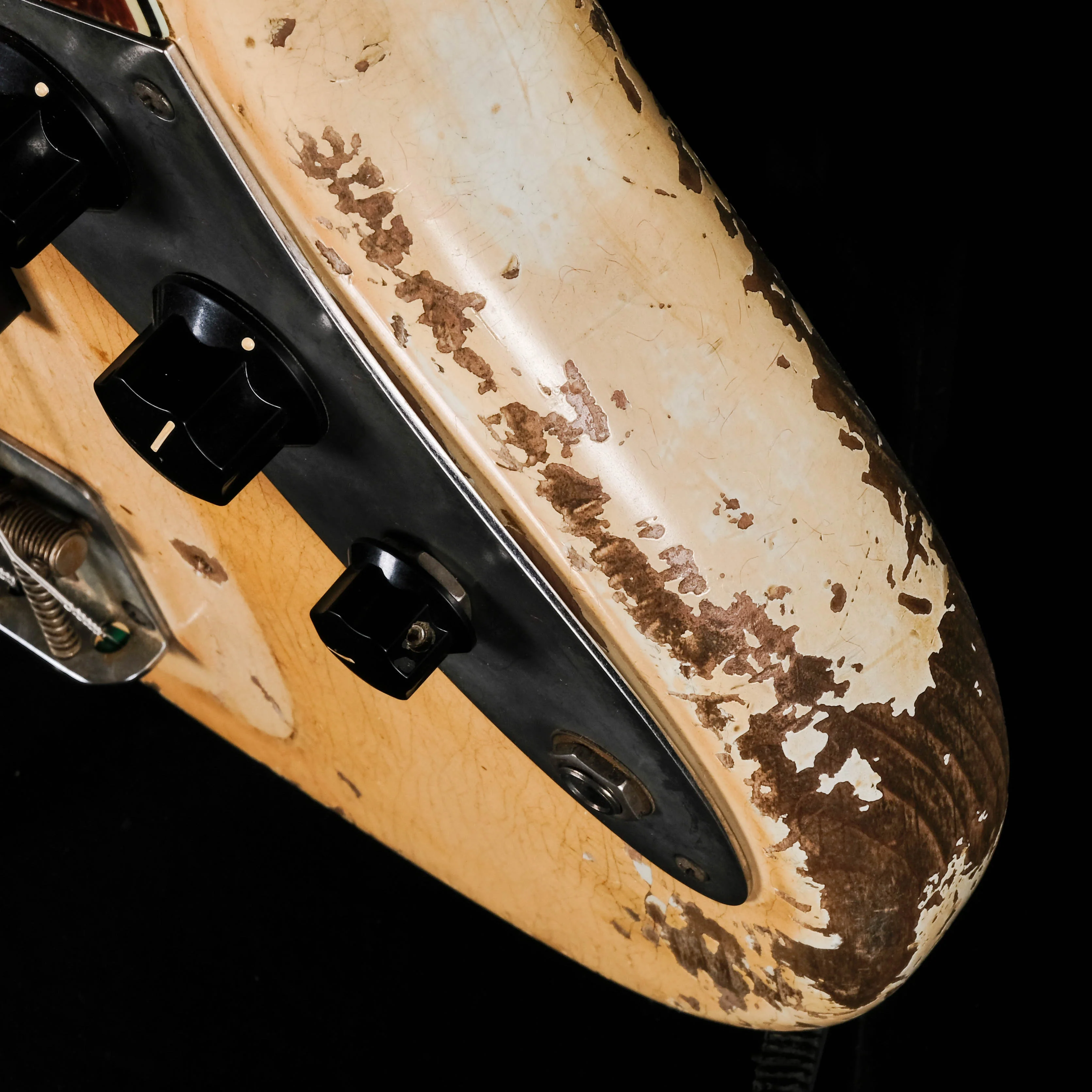 Fender Custom Shop Masterbuilt Vincent Van Trigt 66 Jazz Bass Aged Olympic White Heavy Relic - Image 9