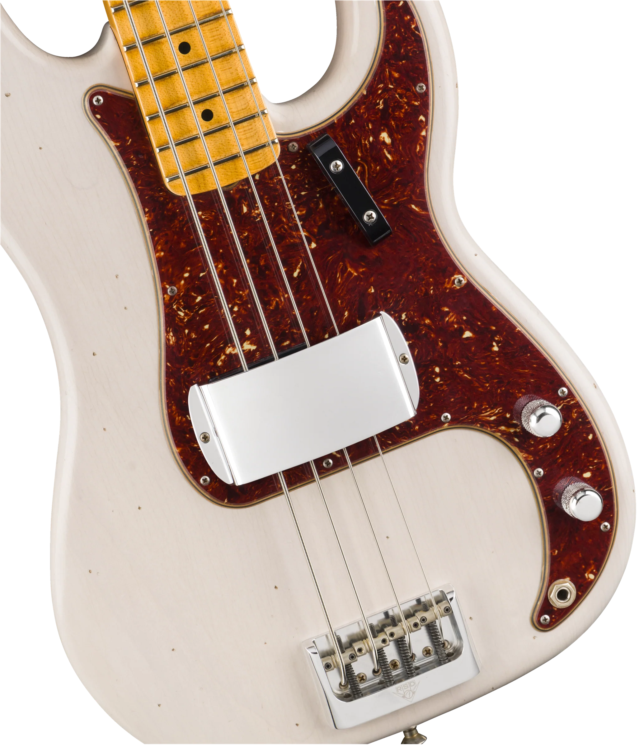 Fender Custom Shop Postmodern Precision Bass Journeyman Relic Aged White Blonde With Case - Image 4