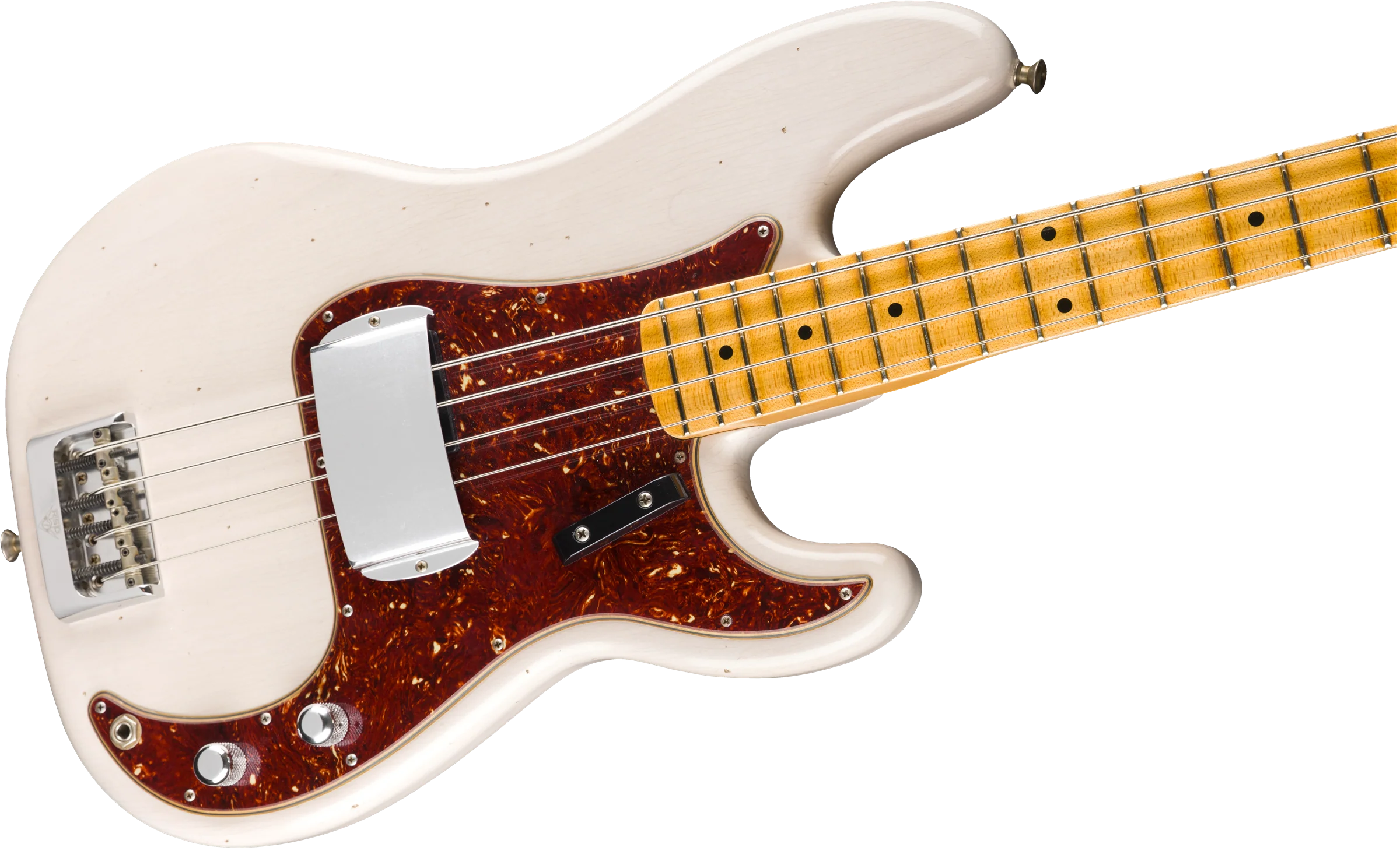 Fender Custom Shop Postmodern Precision Bass Journeyman Relic Aged White Blonde With Case - Image 5