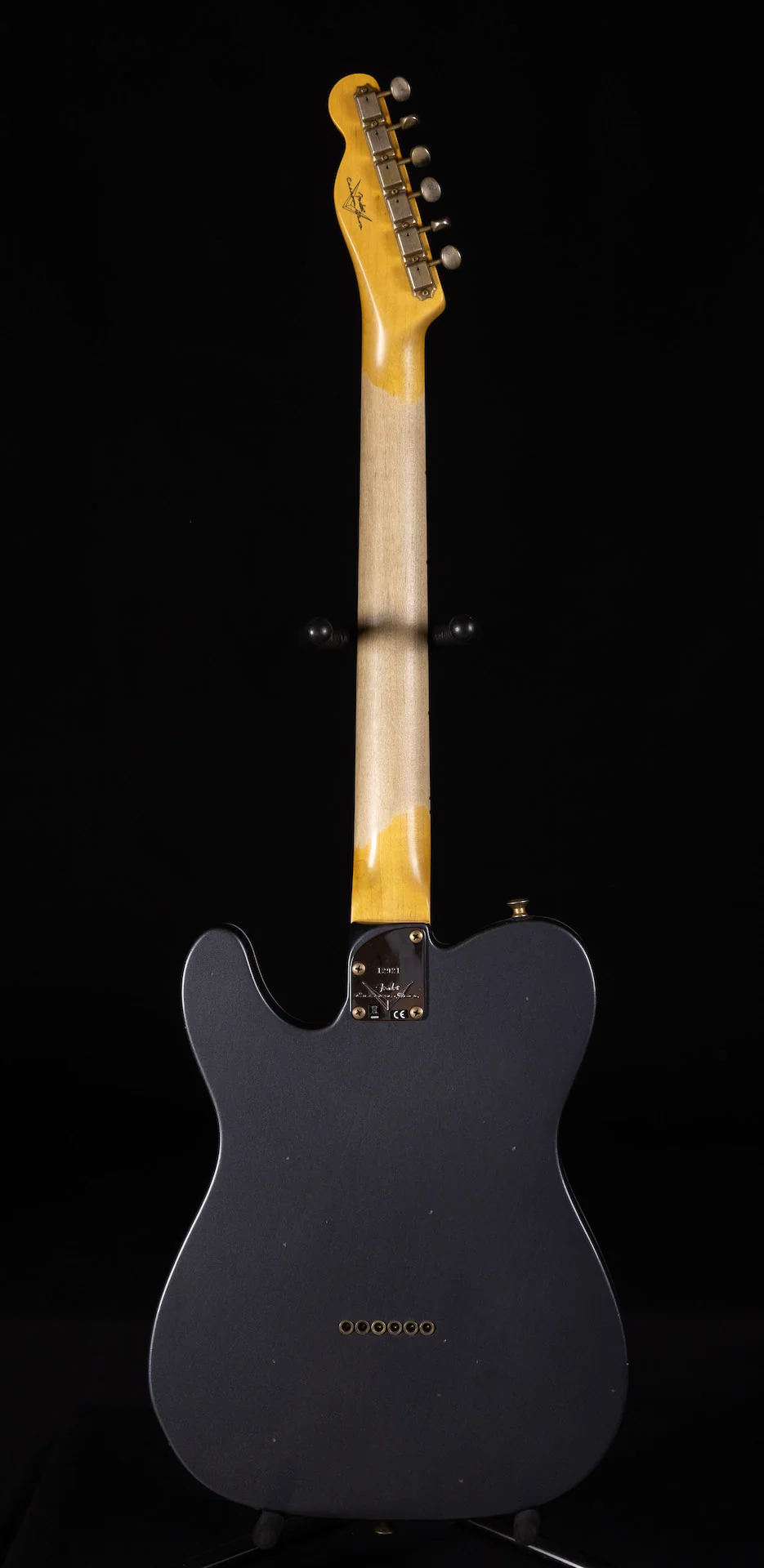Fender Custom Shop Postmodern Journeyman Relic Tele 2 Tone Olympic White Charcoal Frost Metallic - Image 10