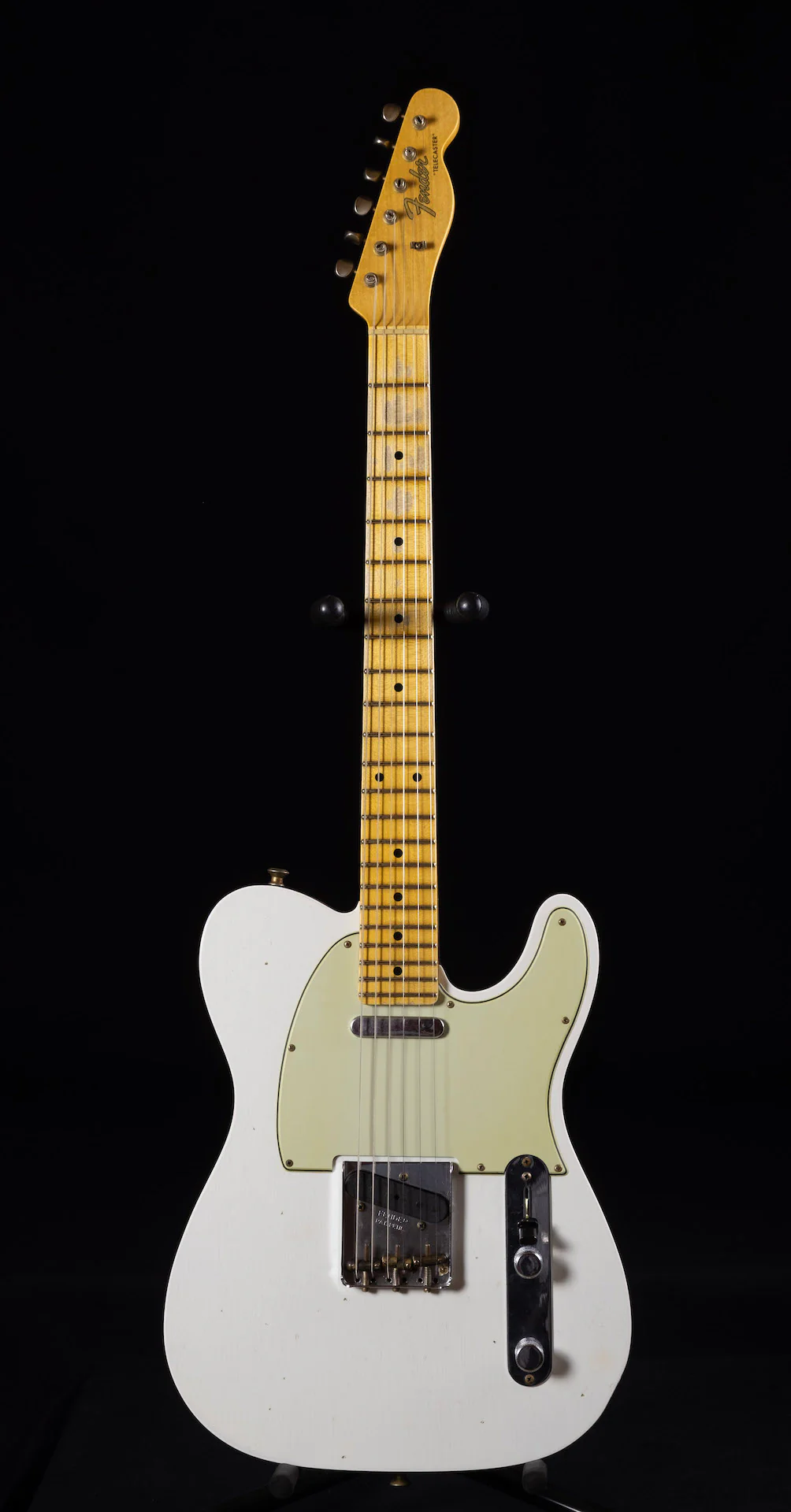 Fender Custom Shop Postmodern Journeyman Relic Tele 2 Tone Olympic White Charcoal Frost Metallic - Image 2