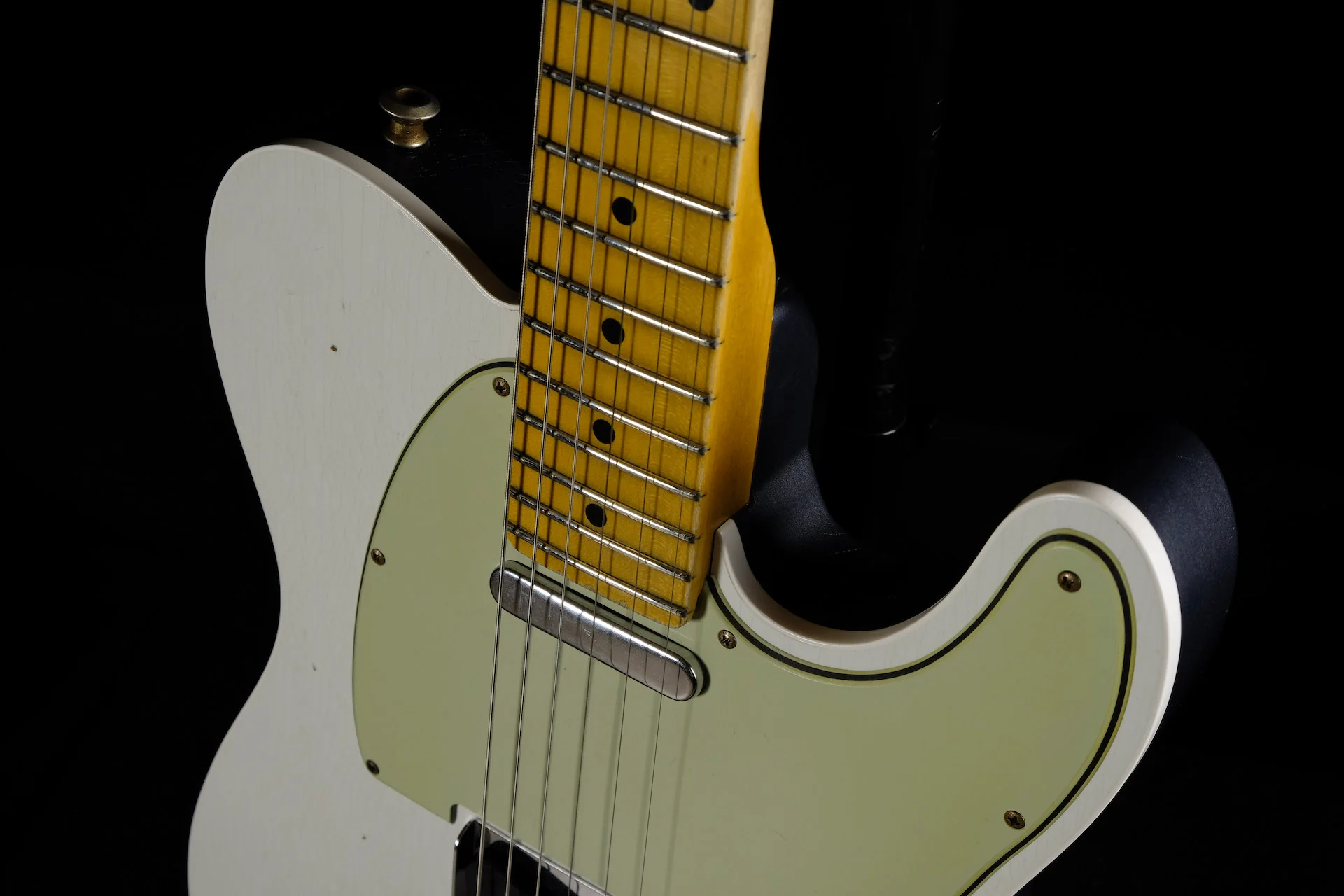 Fender Custom Shop Postmodern Journeyman Relic Tele 2 Tone Olympic White Charcoal Frost Metallic - Image 6