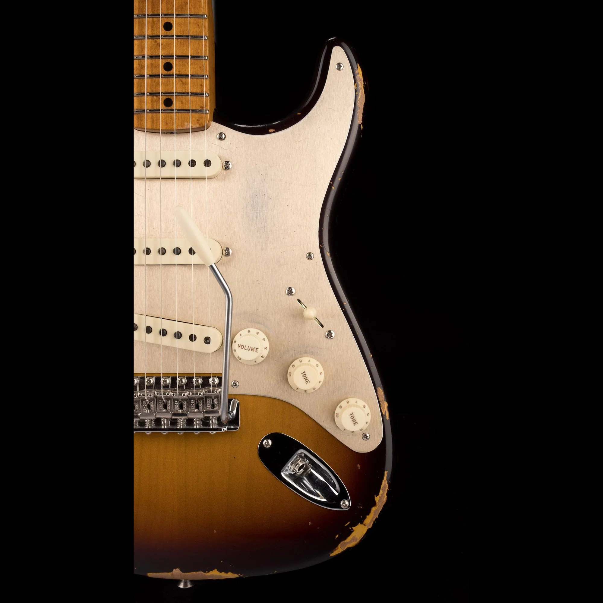 Fender Custom Shop Roasted 1956 Stratocaster Relic Faded 2-Tone Sunburst - Image 9