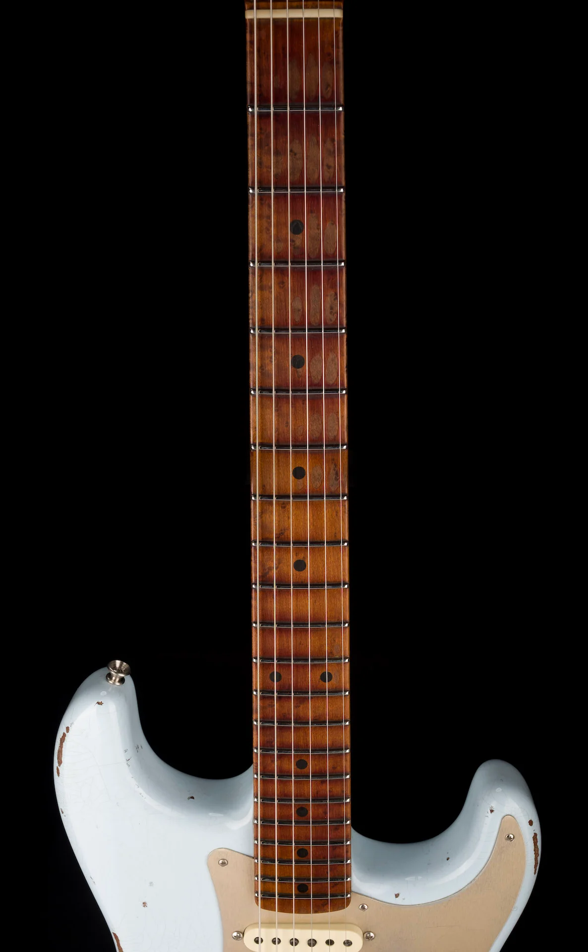 Fender Custom Shop Roasted 1956 Stratocaster Relic Faded Sonic Blue With Case - Image 12