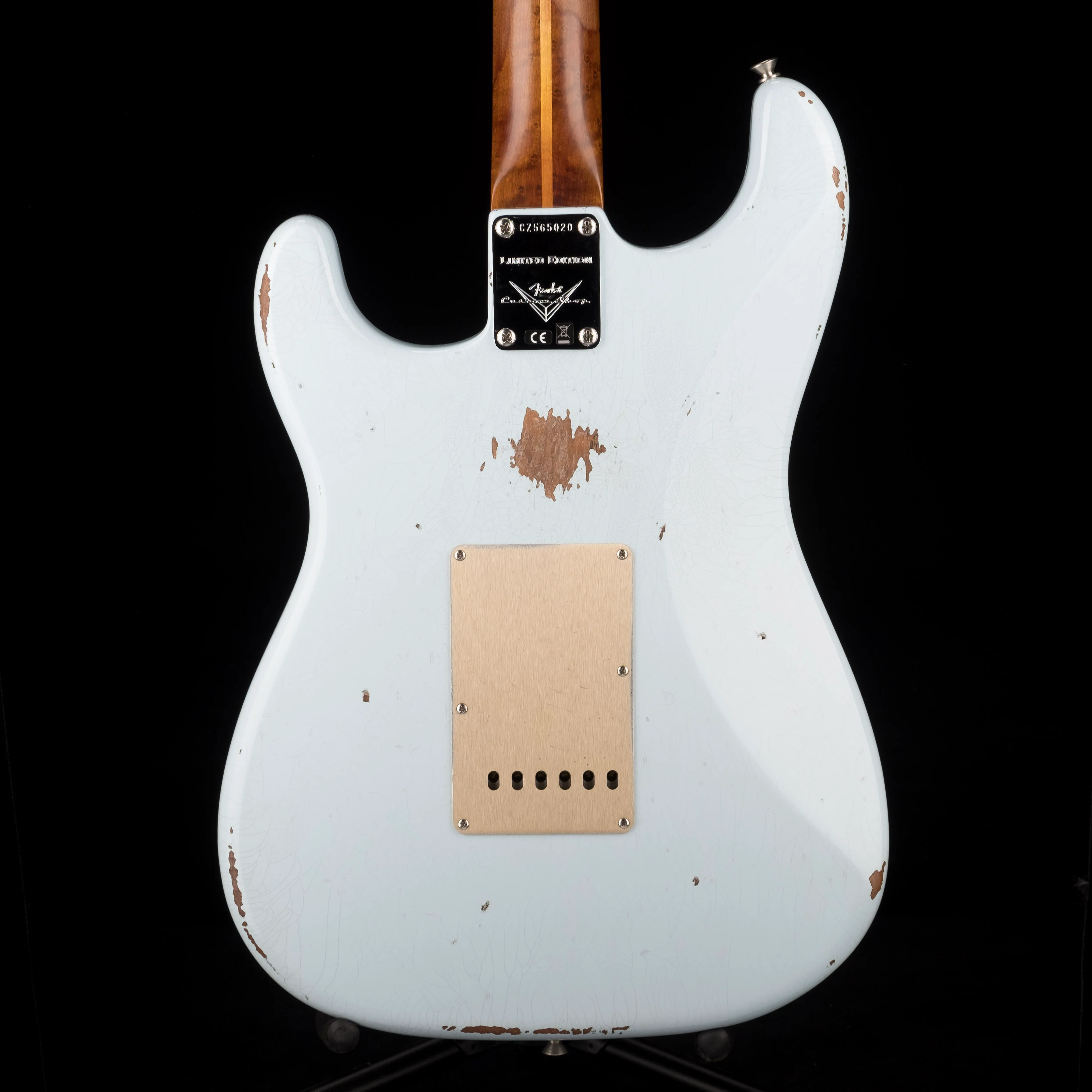 Fender Custom Shop Roasted 1956 Stratocaster Relic Faded Sonic Blue With Case - Image 13