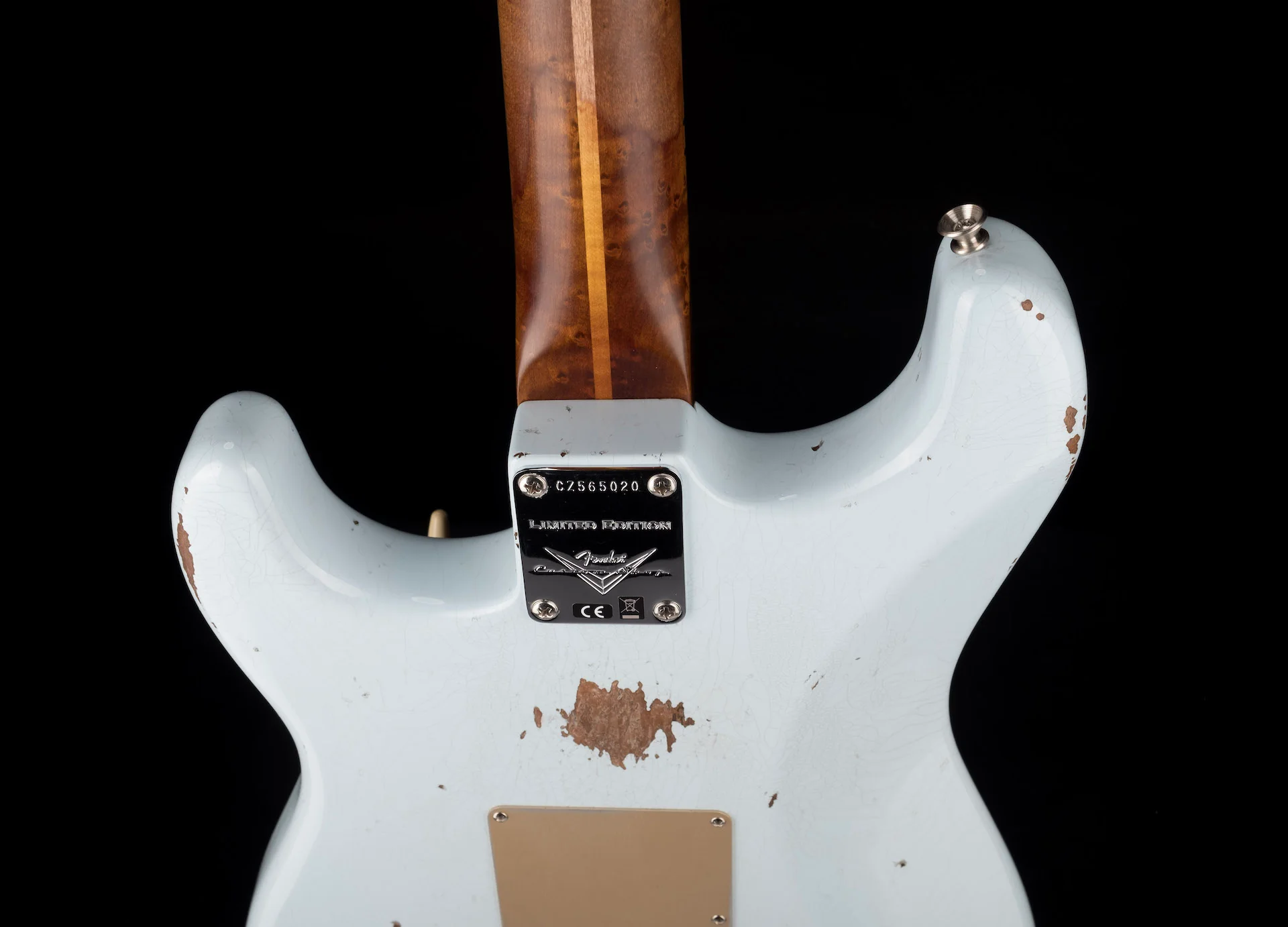 Fender Custom Shop Roasted 1956 Stratocaster Relic Faded Sonic Blue With Case - Image 15