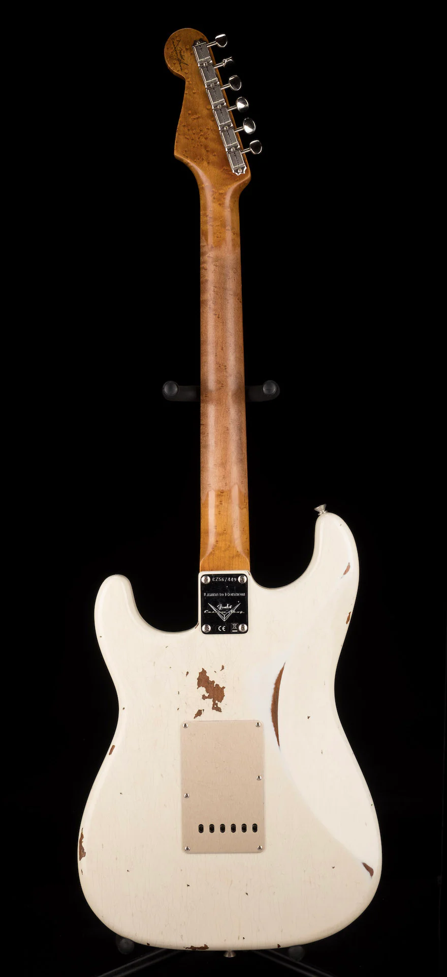 Fender Custom Shop Roasted 1960 Stratocaster Relic Birdseye Maple Aged Olympic White - Image 13
