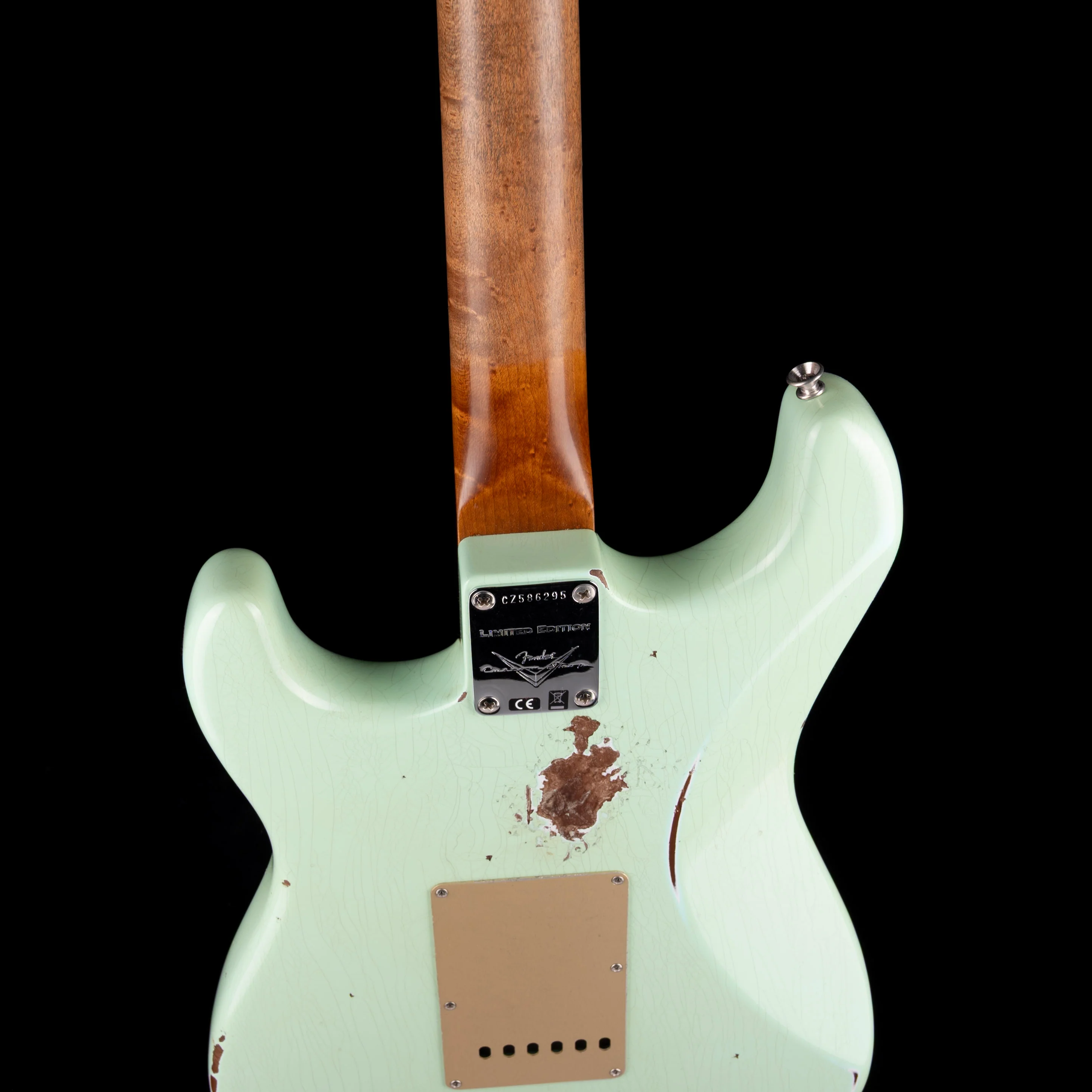 Fender Custom Shop Roasted 1960 Stratocaster Relic Birdseye Maple Aged Surf Green - Image 10