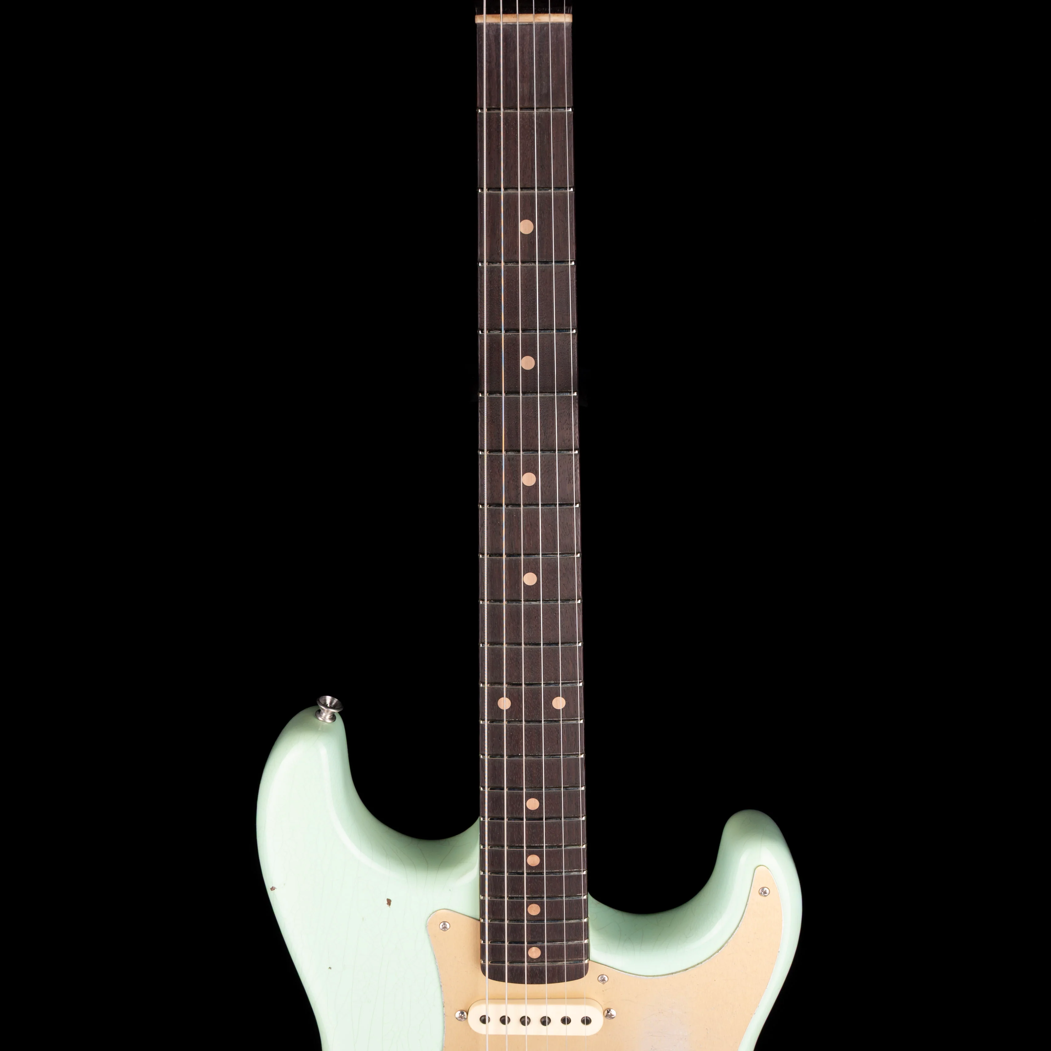 Fender Custom Shop Roasted 1960 Stratocaster Relic Birdseye Maple Aged Surf Green - Image 7