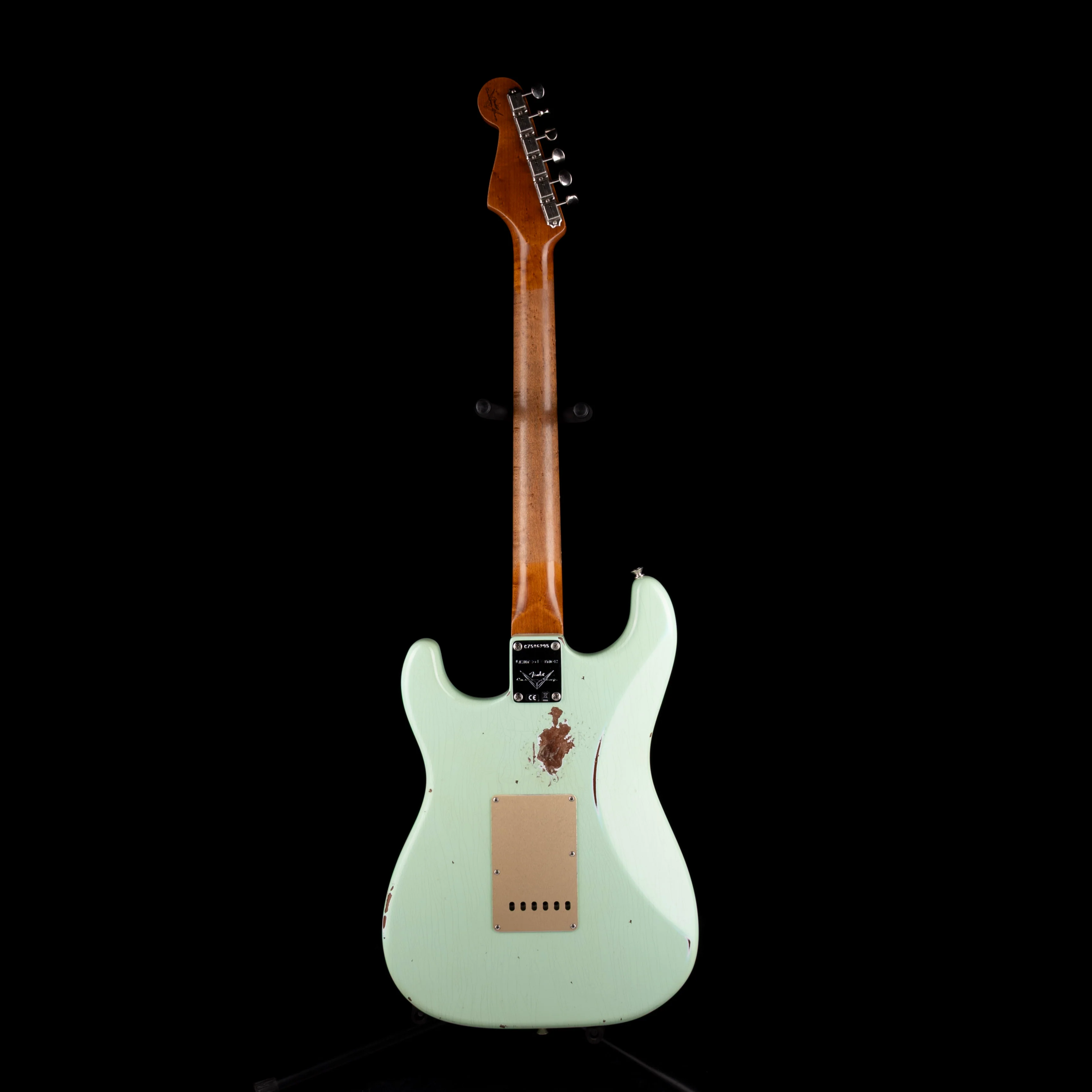 Fender Custom Shop Roasted 1960 Stratocaster Relic Birdseye Maple Aged Surf Green - Image 9