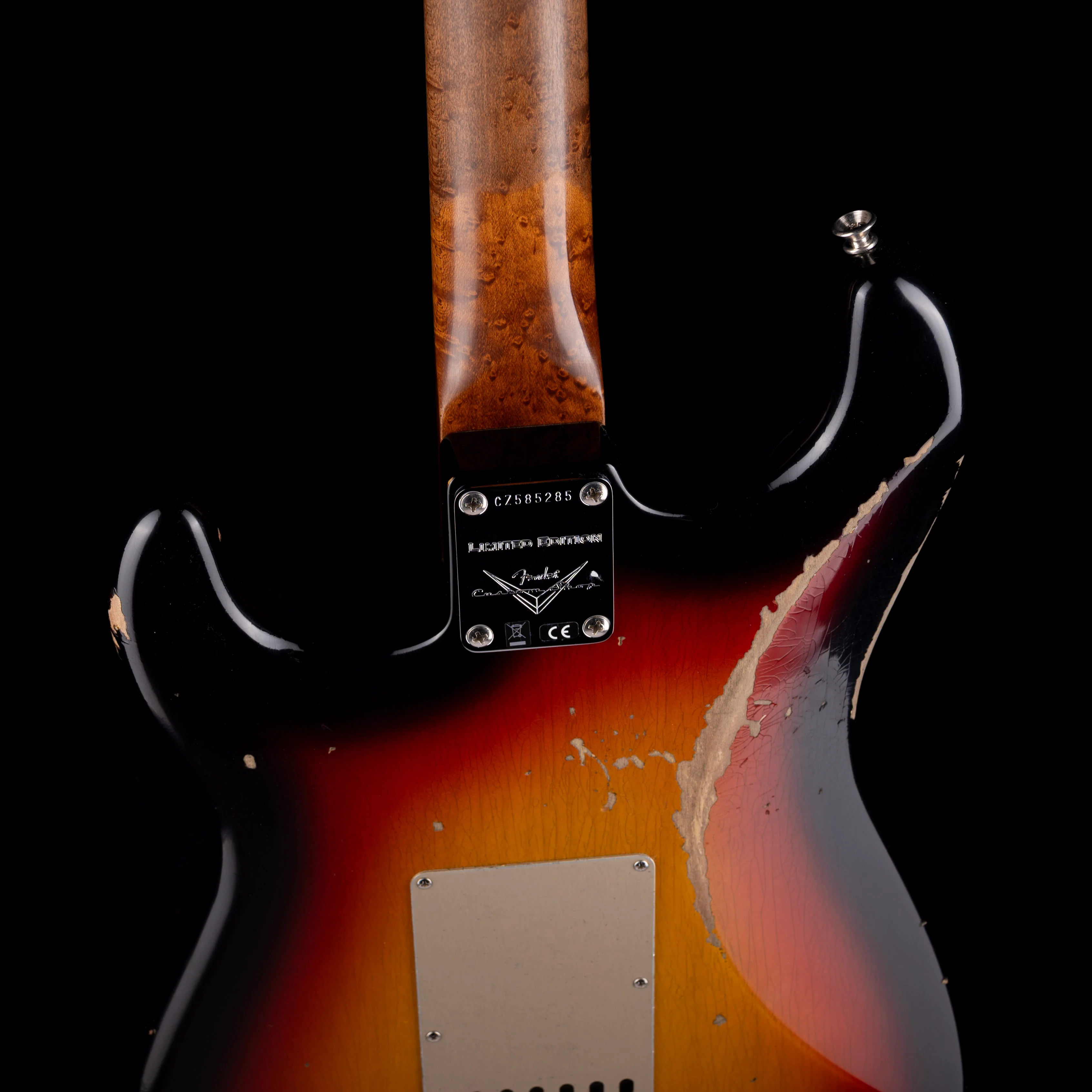Fender Custom Shop Roasted 1960 Stratocaster Relic Birdseye Maple Faded 3-Tone Sunburst - Image 10