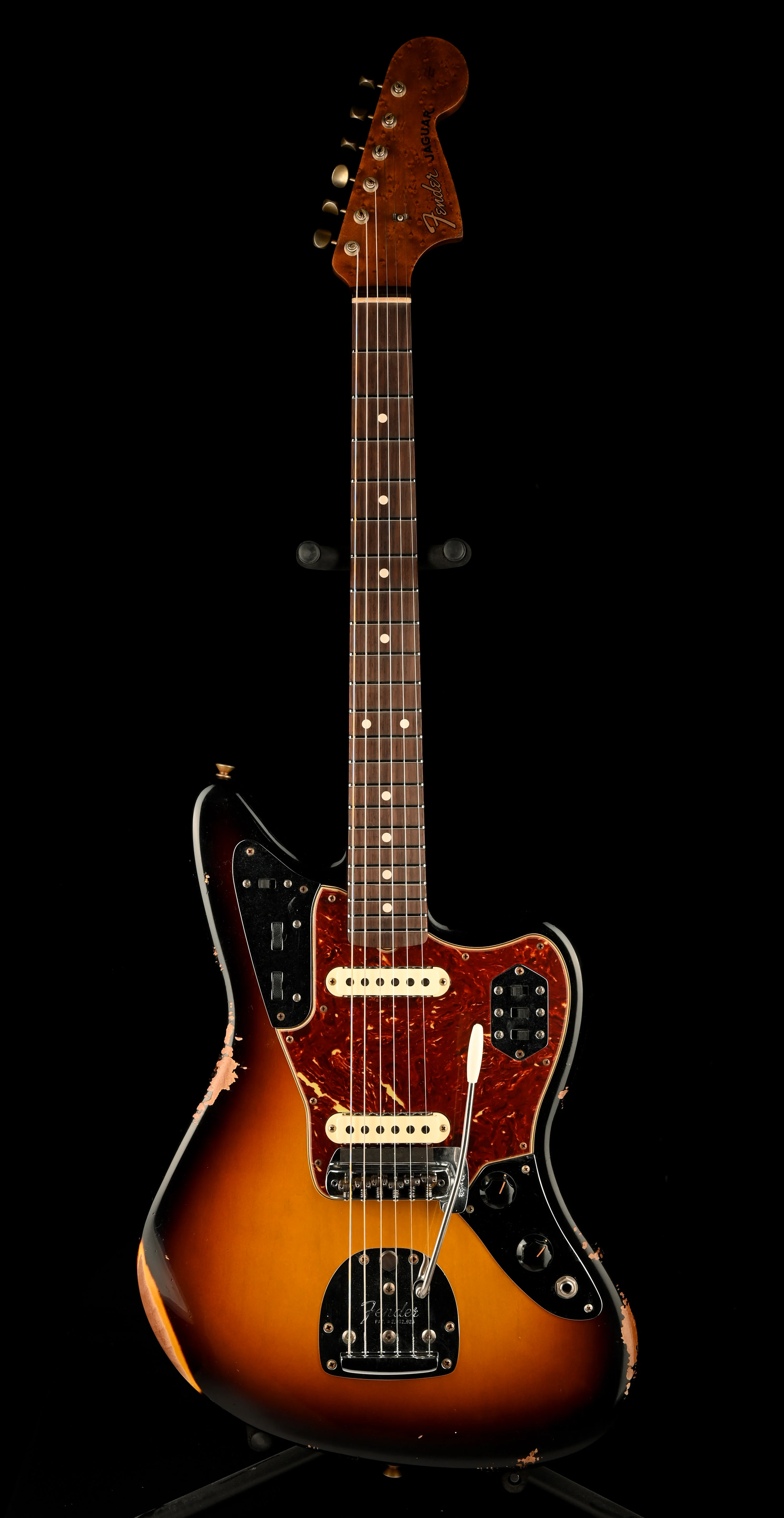 Fender Custom Shop Roasted 1962 Jaguar Journeyman Relic Wide Fade 2-Tone Sunburst With Case - Image 2