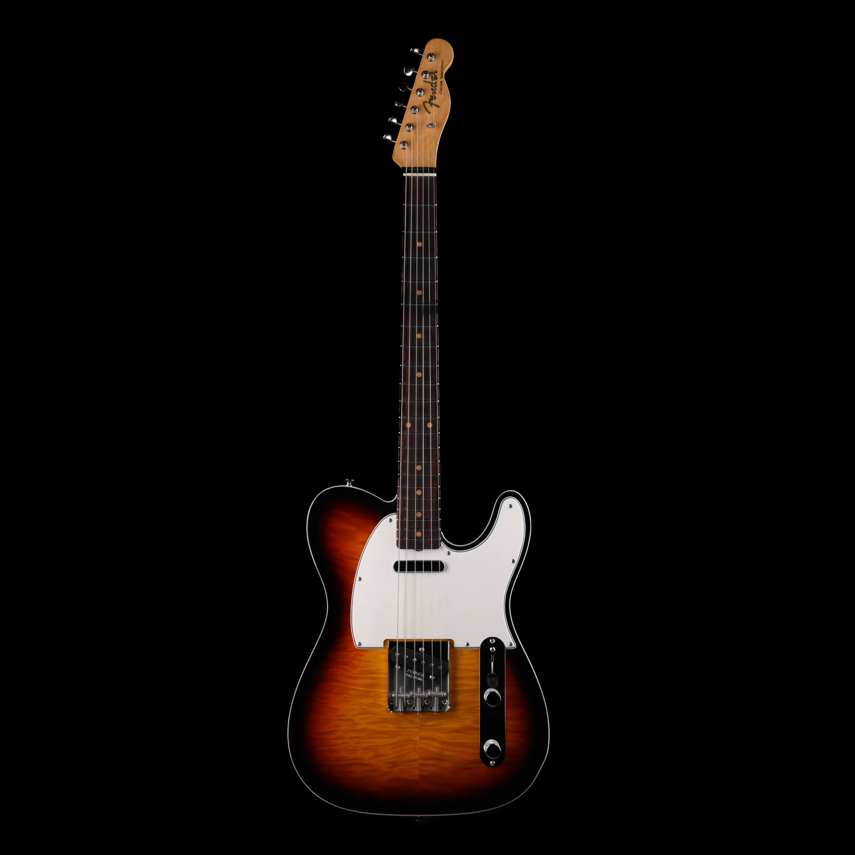 Fender Custom Shop 1960 Telecaster Custom Flametop NOS 3-Tone Sunburst With Case - Image 2