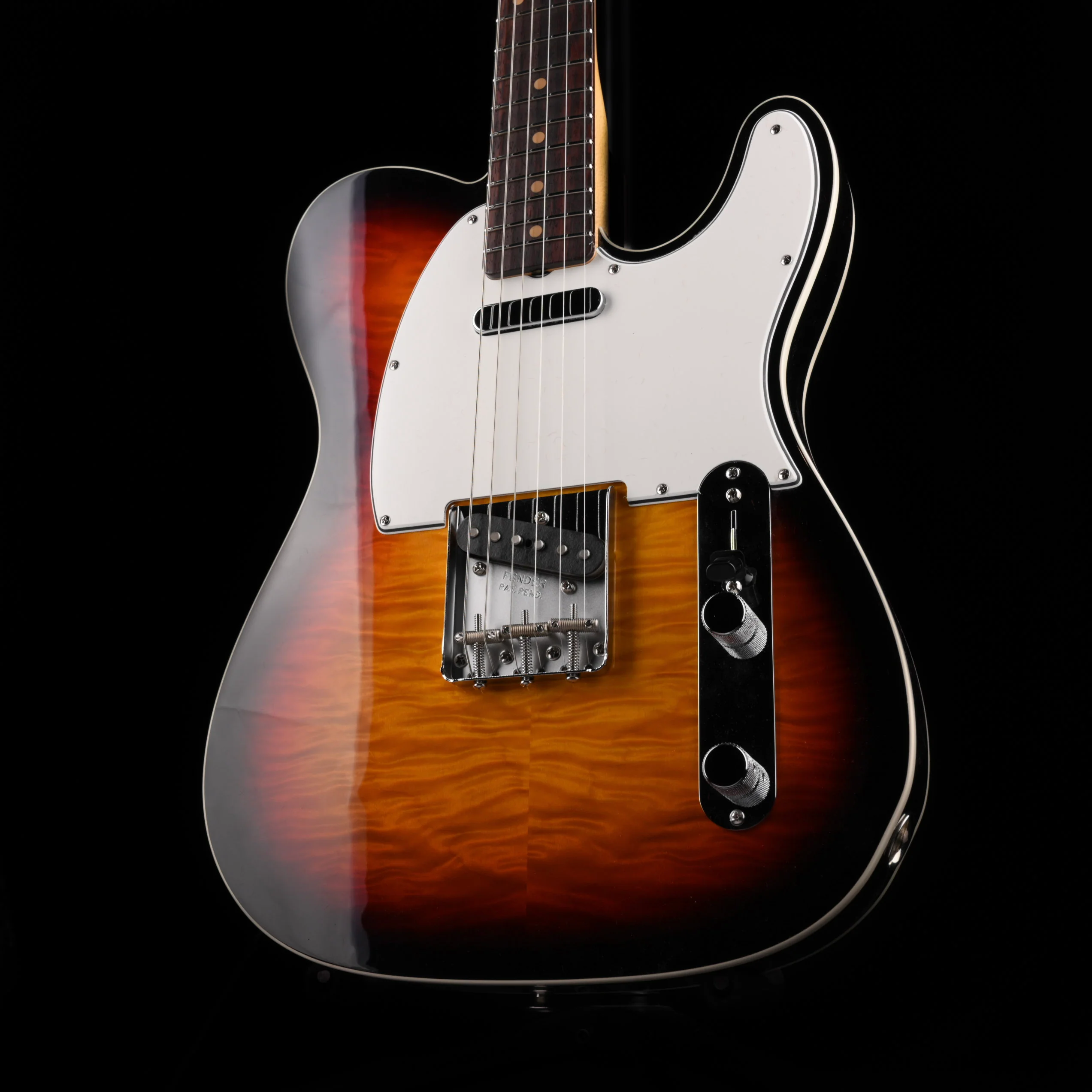 Fender Custom Shop 1960 Telecaster Custom Flametop NOS 3-Tone Sunburst With Case - Image 3